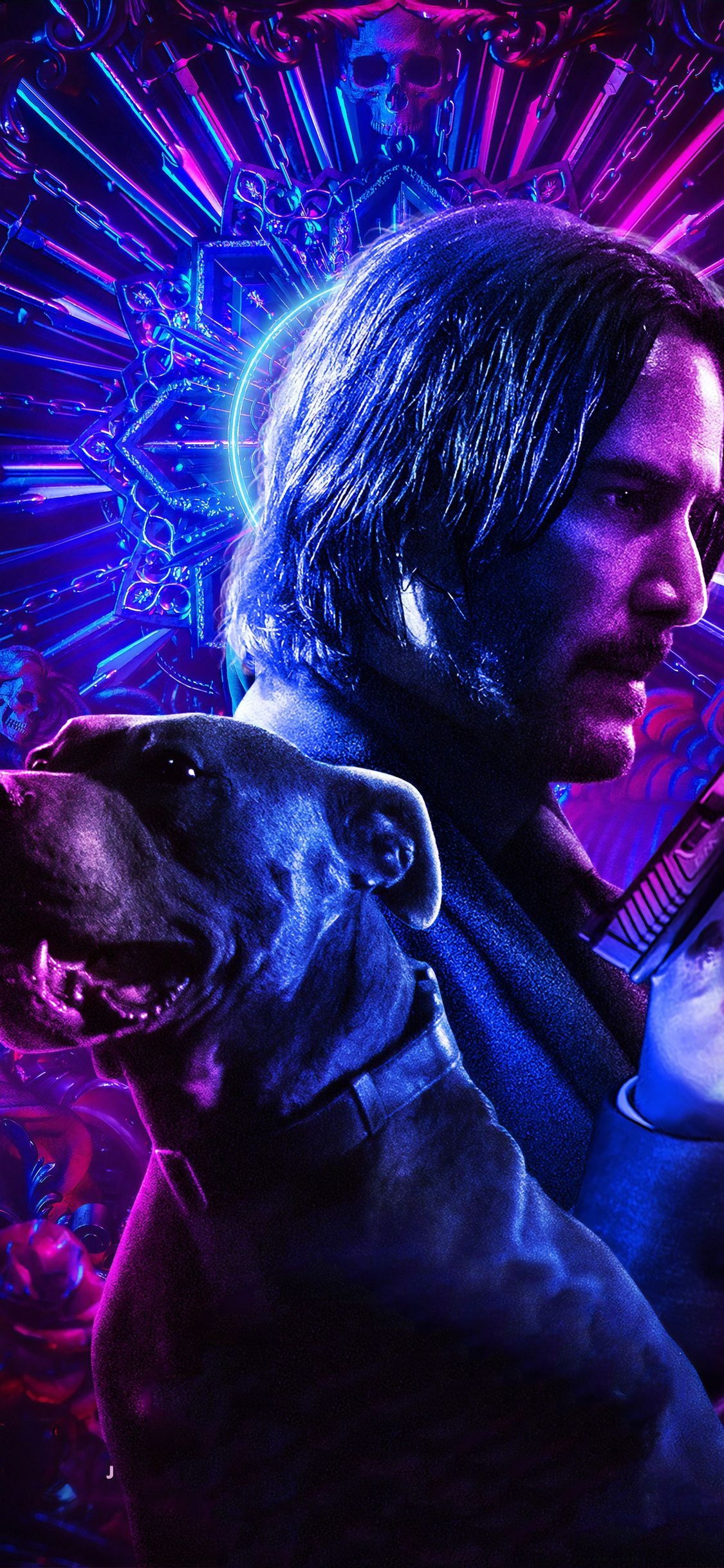 John Wick 3, Parabellum, iPhone, wallpapers, 1130x2440 HD Phone