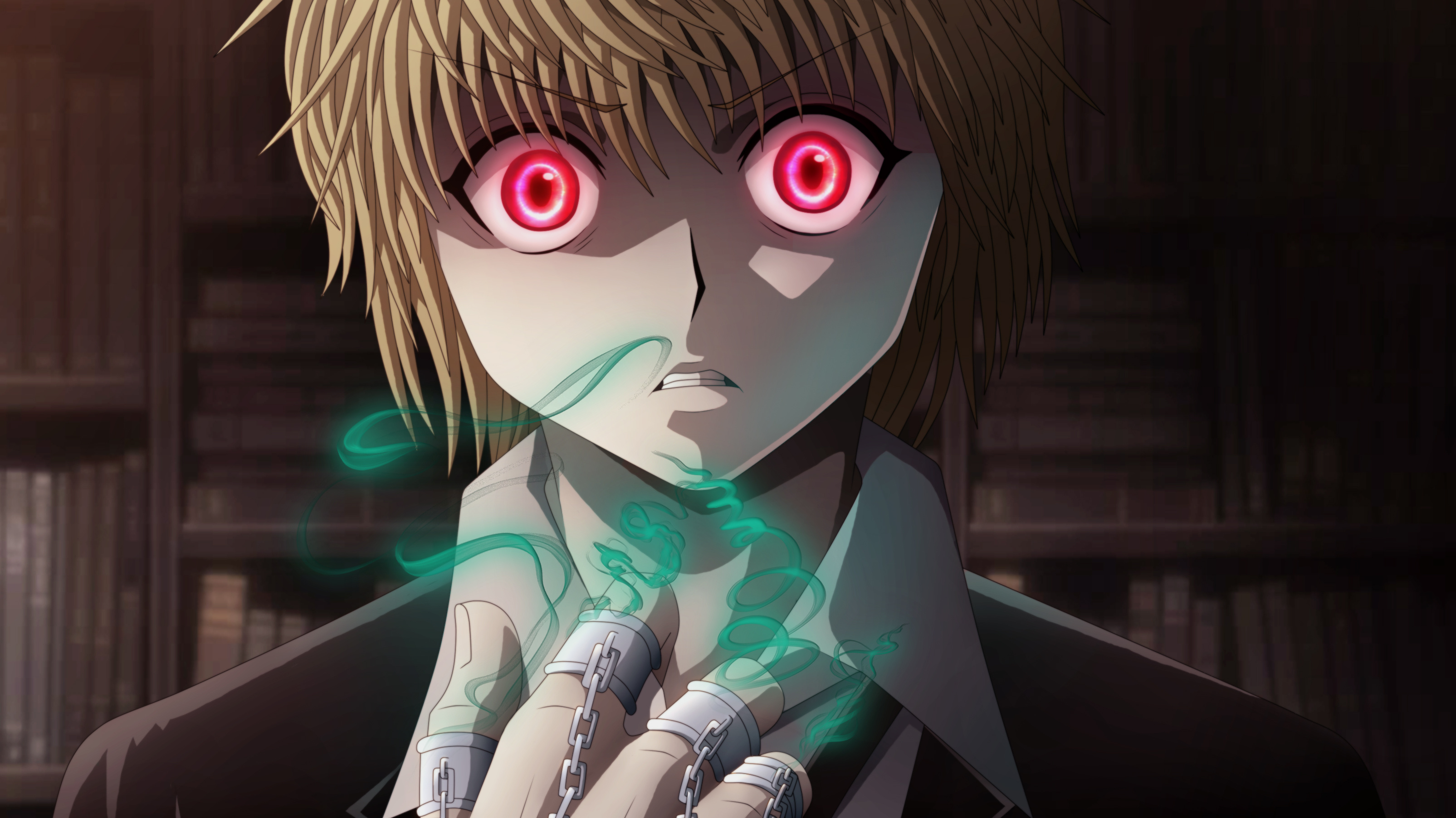 Kurapika, Hunter and Zodiac, Nen user, Anime character, 3210x1810 HD Desktop