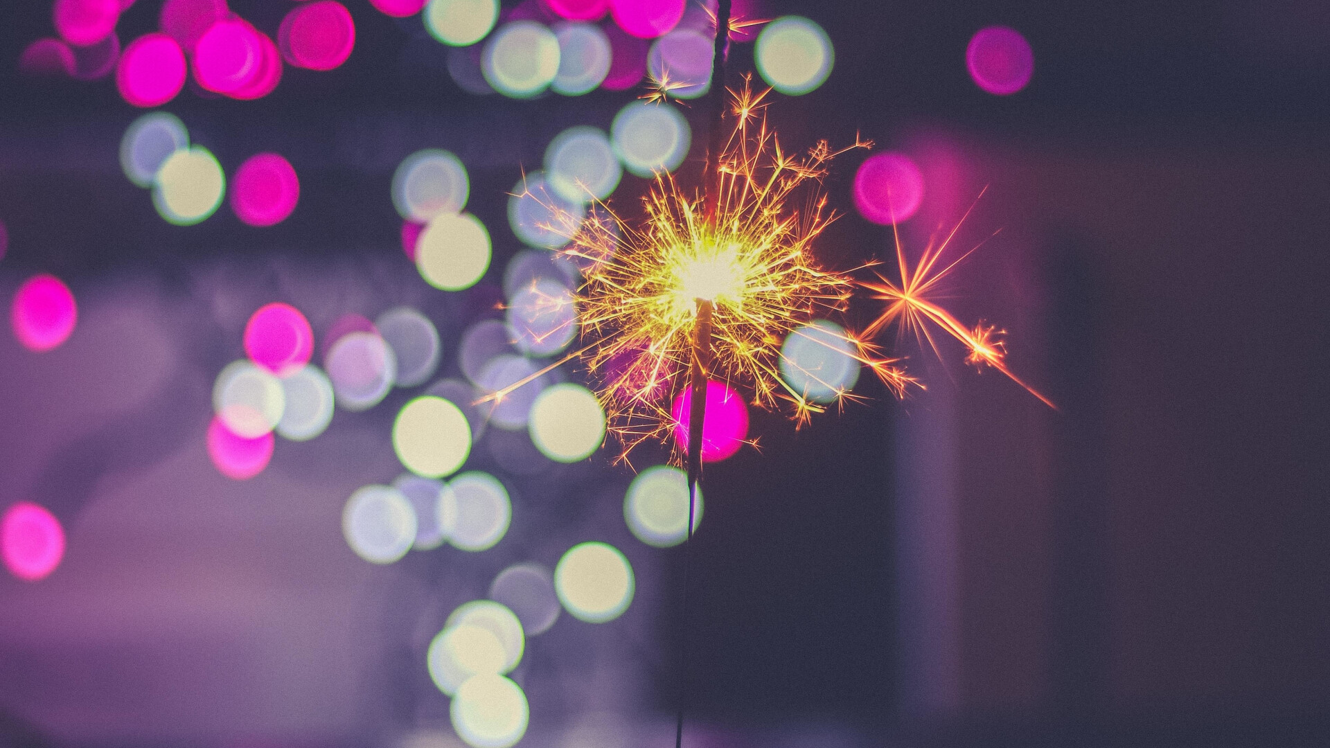 Sparkler, Sparkles bokeh glare, Full HD wallpaper, HDTV, 1920x1080 Full HD Desktop