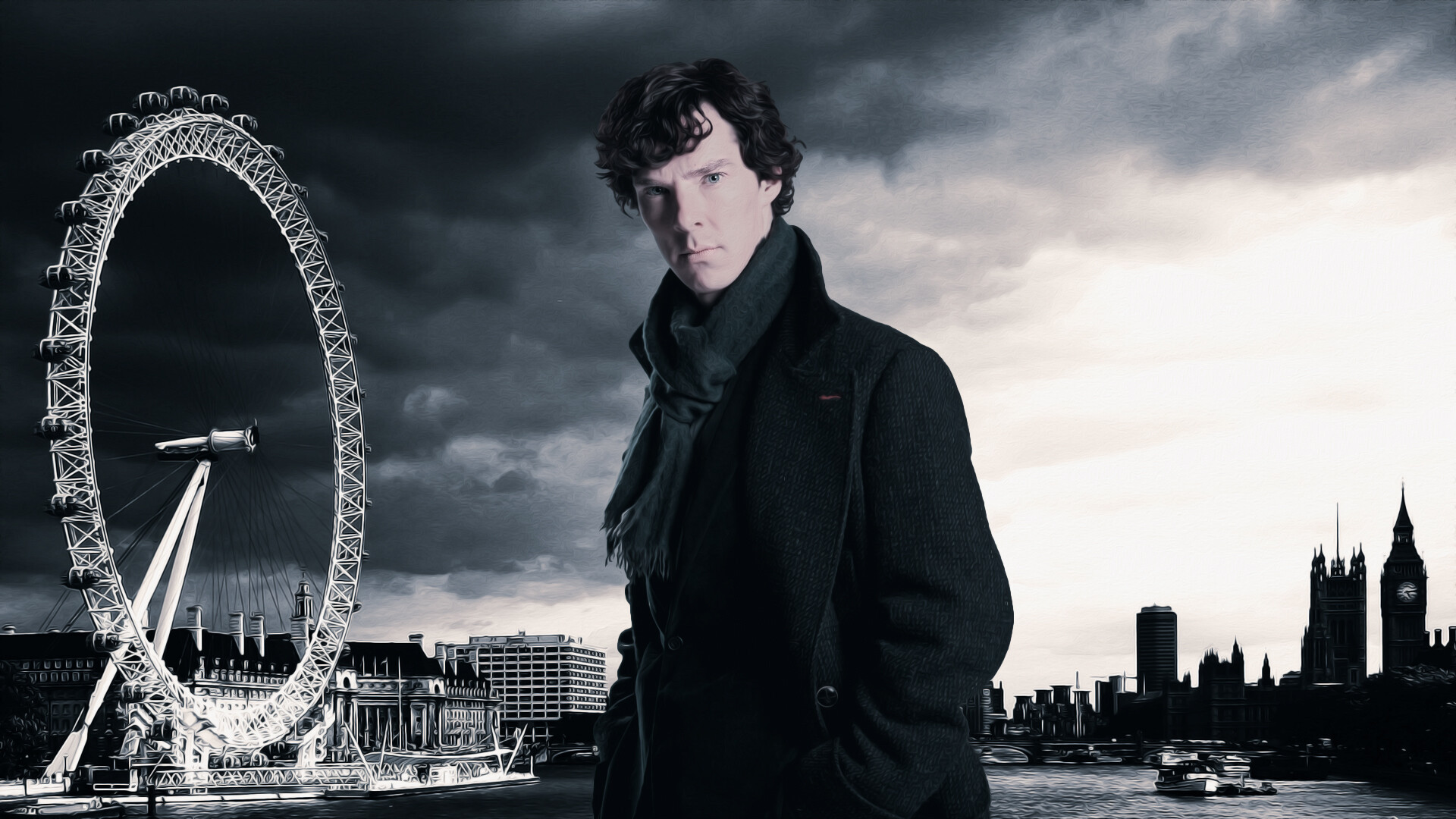 Sherlock TV series, Detective drama, Iconic quotes, Mind palace, 1920x1080 Full HD Desktop