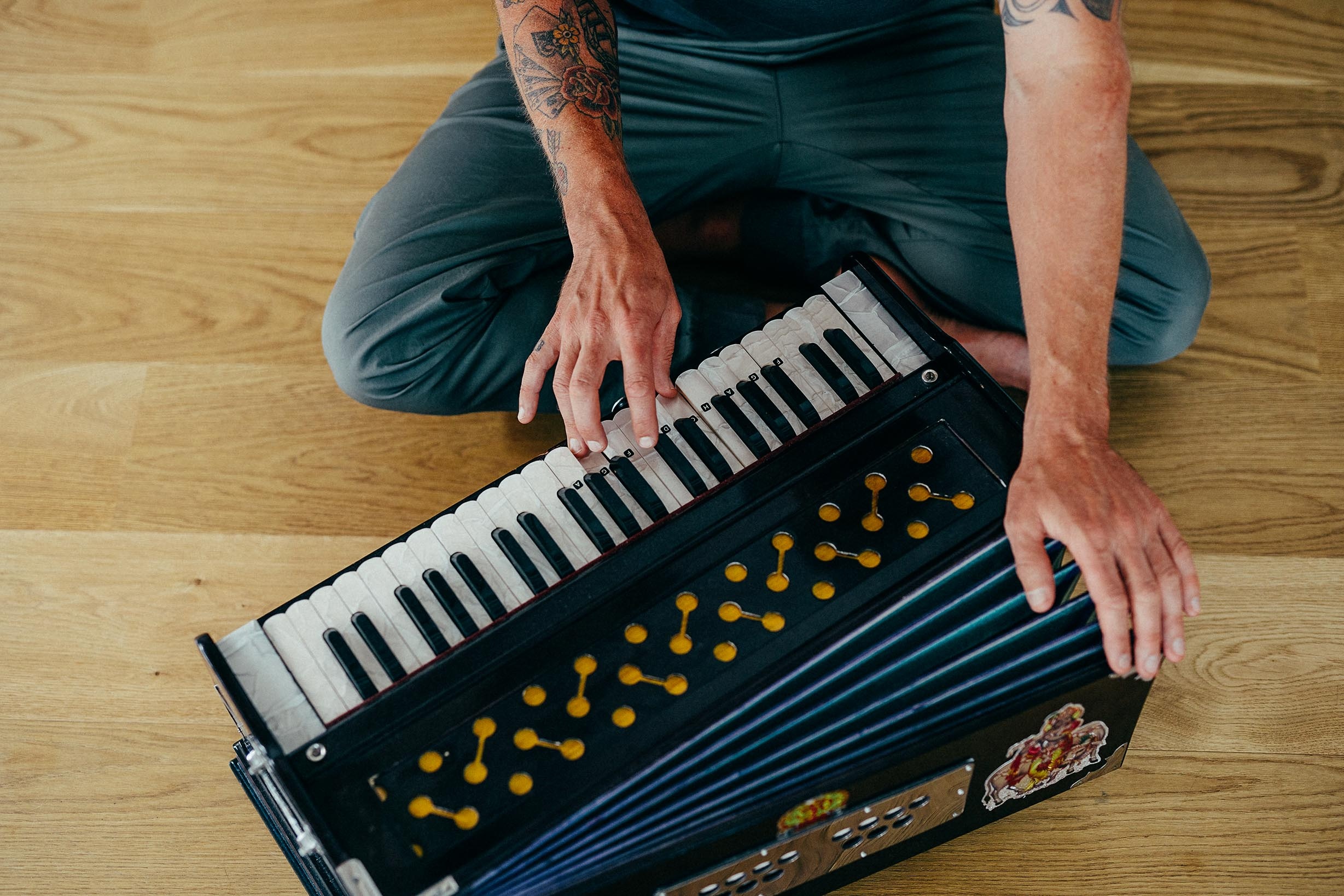 Yoga workshops and retreats, Harmonium practices, Musical immersion, Spiritual harmony, 2460x1640 HD Desktop