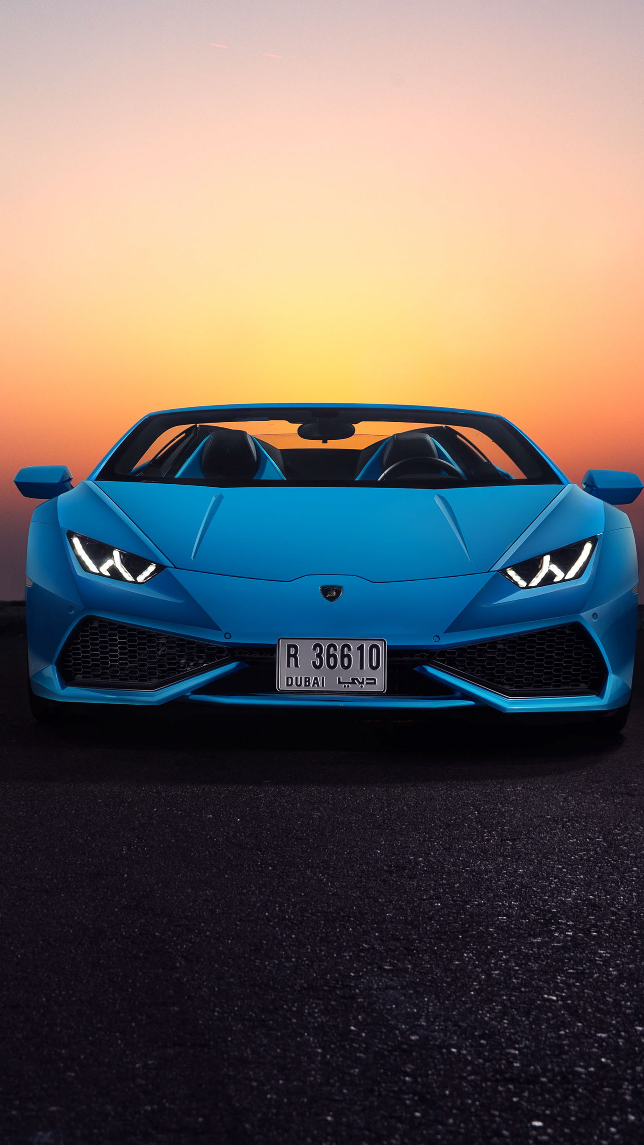 LP 610 4 Spyder Front View, LP Cars Wallpaper, 2160x3840 4K Phone