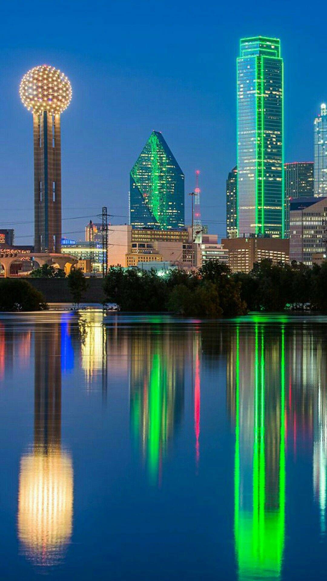 Dallas Skyline, Texas travel, Mobile app, Digital convenience, 1080x1920 Full HD Phone