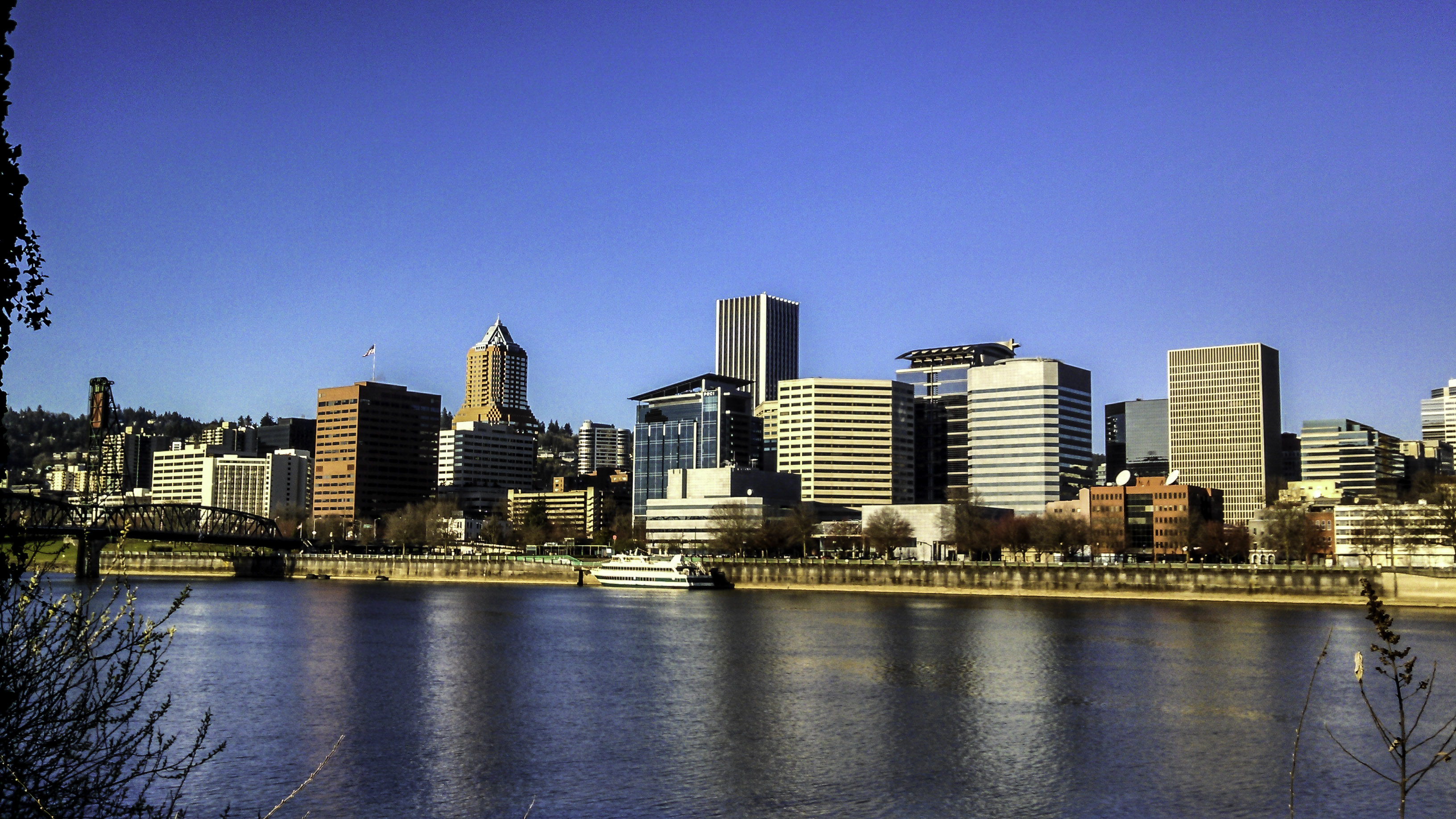 Portland Skyline, Travels, Portland Oregon, Emerald Group, 3270x1840 HD Desktop