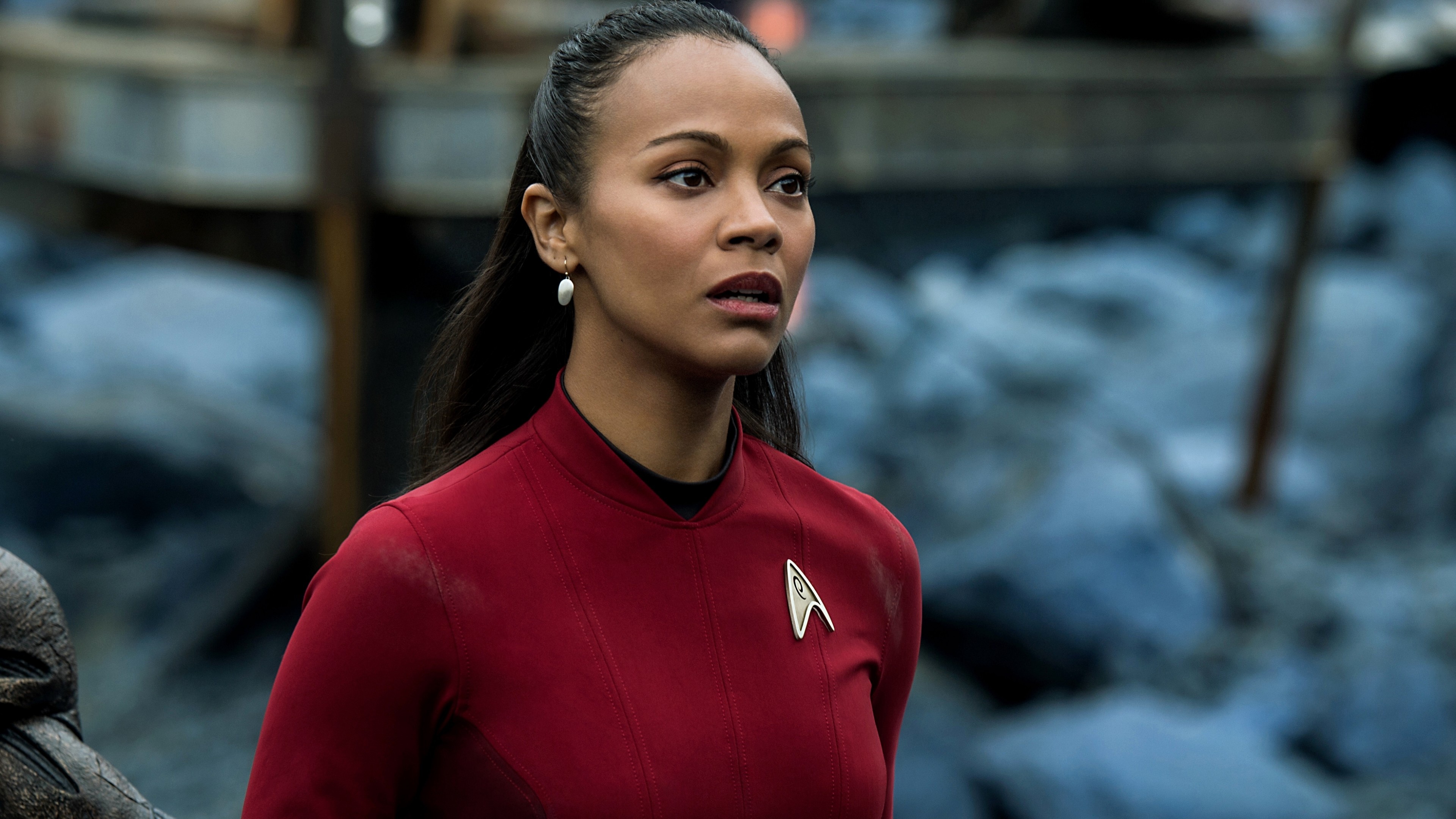 Zoe Saldana, Star Trek Beyond, Best movies of 2016, Diverse backgrounds, 3840x2160 4K Desktop