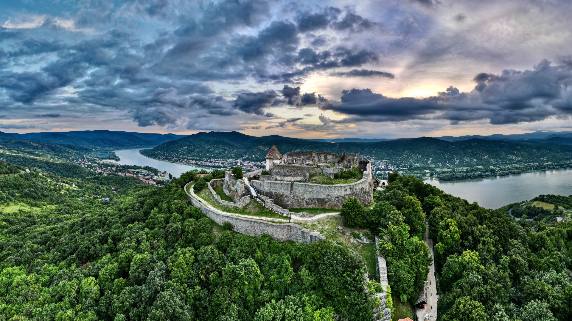 Visegrad Castle, Hungary Wallpaper, 1920x1080 Full HD Desktop