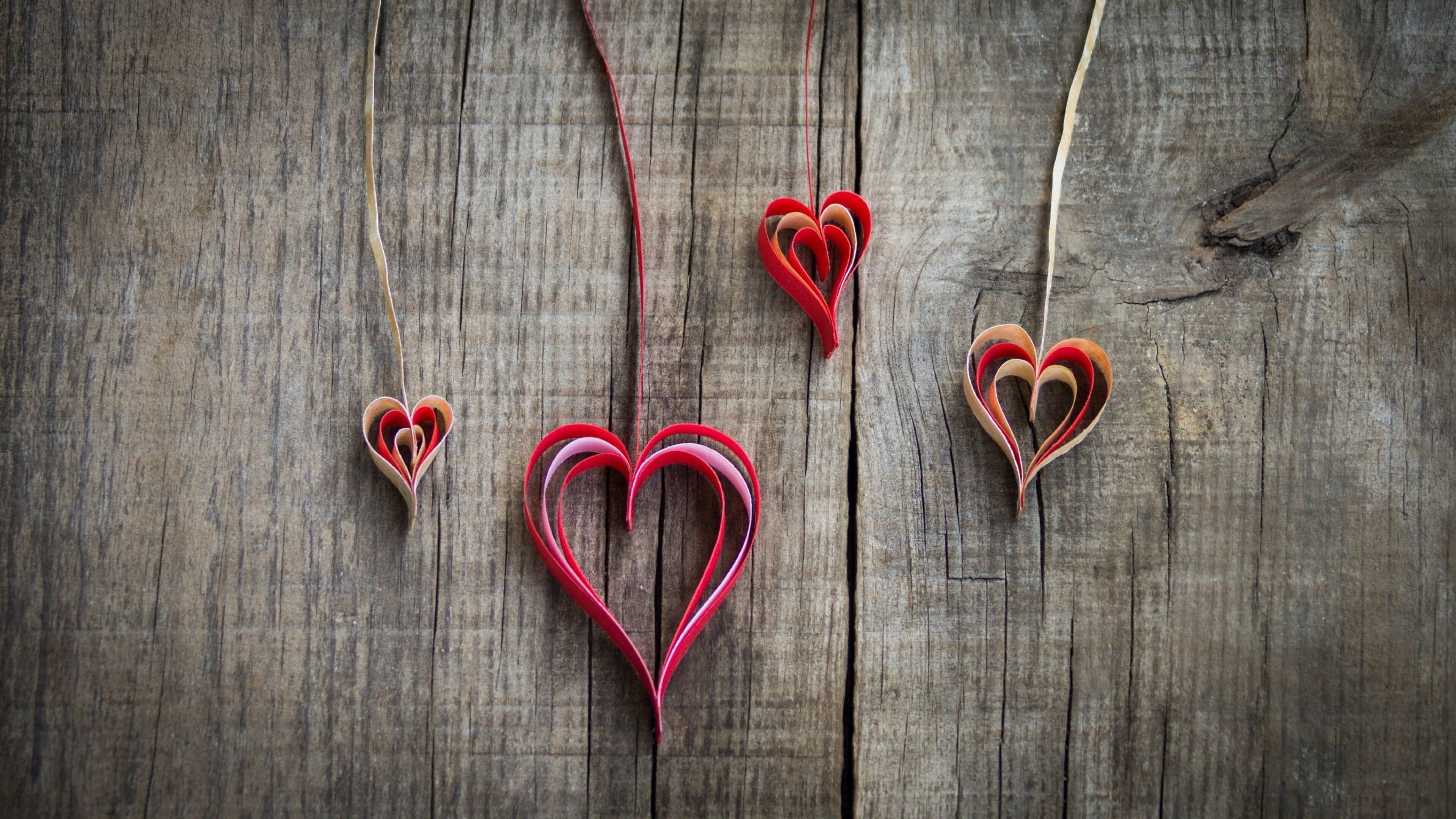 Valentine's Day, Holiday, Rustic, Wallpapers, 3840x2160 4K Desktop