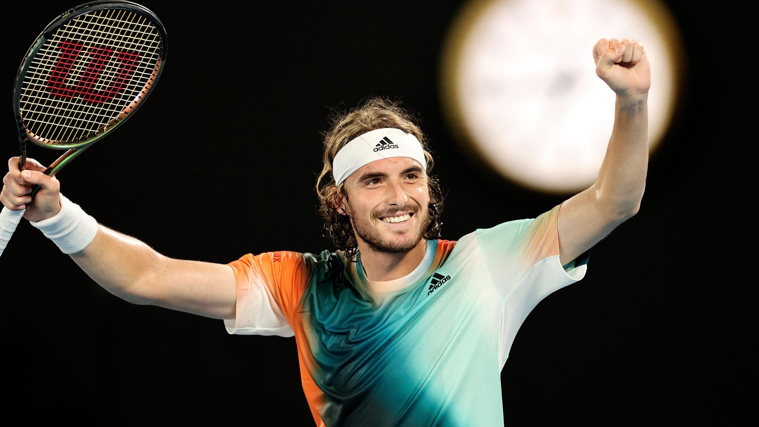 Stefanos Tsitsipas, Unbelievable performance, Australian Open, 2560x1440 HD Desktop