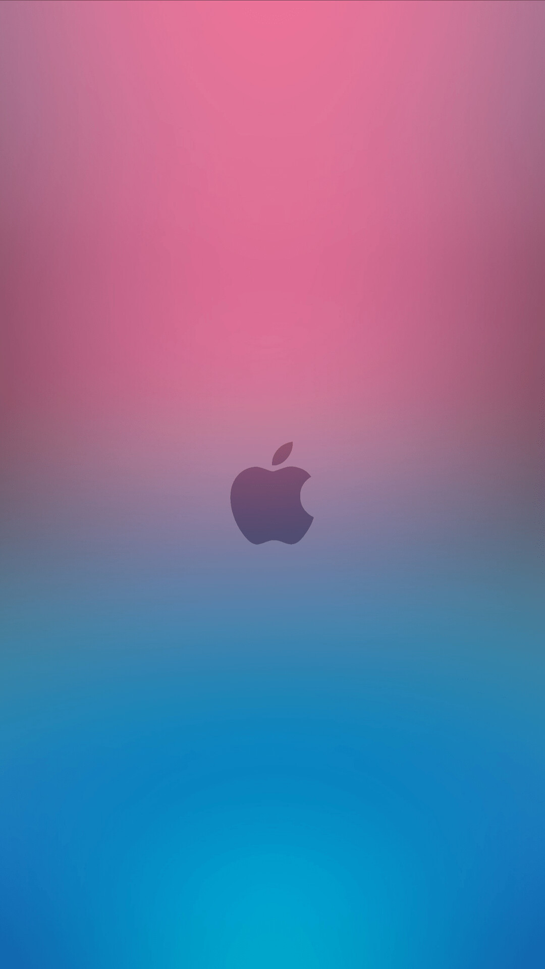 Fomef iCloud wallpaper, Pink and blue Apple Logo, Creative design, 1080x1920 Full HD Phone