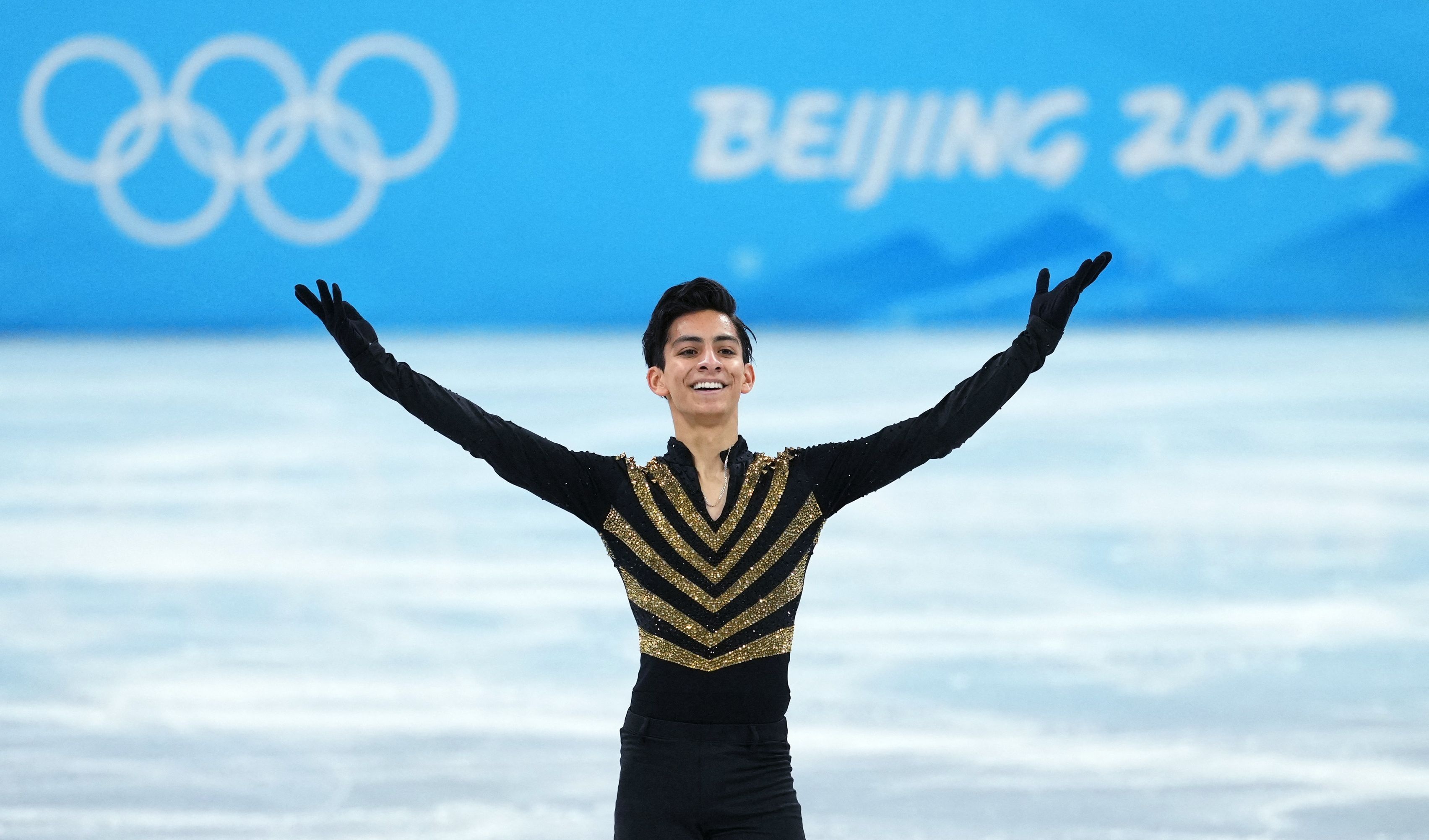 Figureskating Carrillo, Mexican first, Dream achievement, Reuters article, 3410x2010 HD Desktop