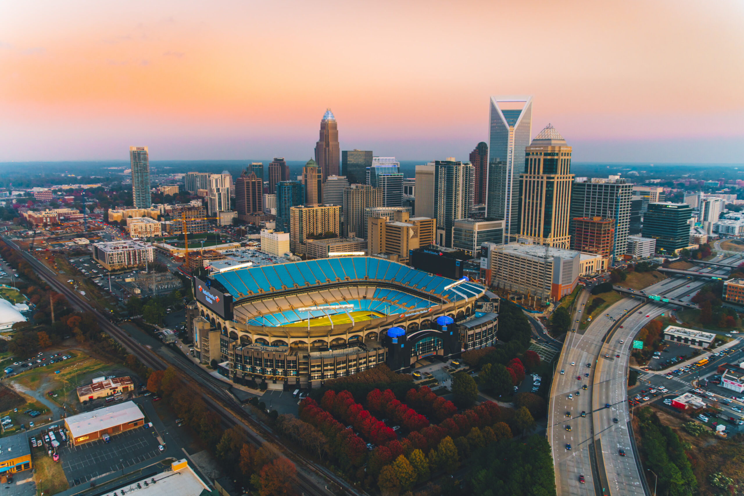 Charlotte Skyline, Travels, Celebrity Land International, Nick Kelly, 2560x1710 HD Desktop