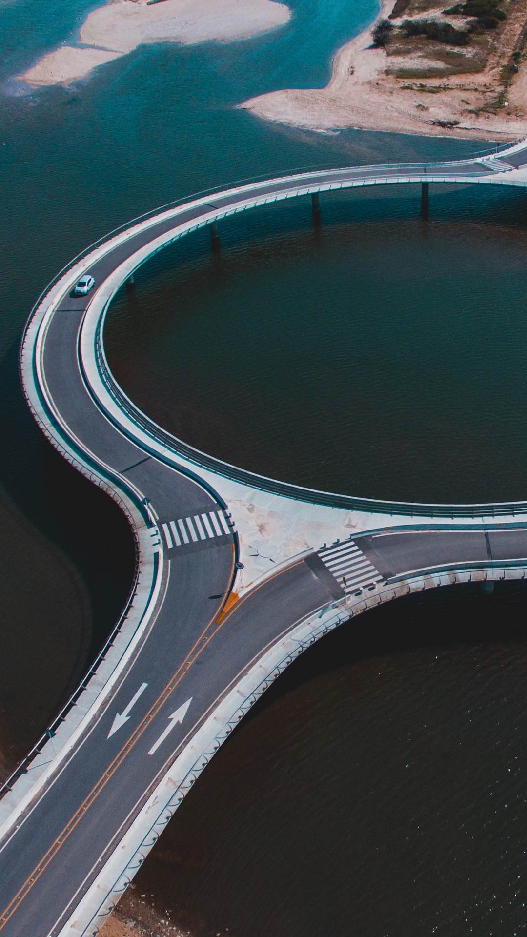 Laguna Garzon bridge, Punta del Este, Atlantic coast, Scenic spot in Uruguay, 1080x1920 Full HD Phone