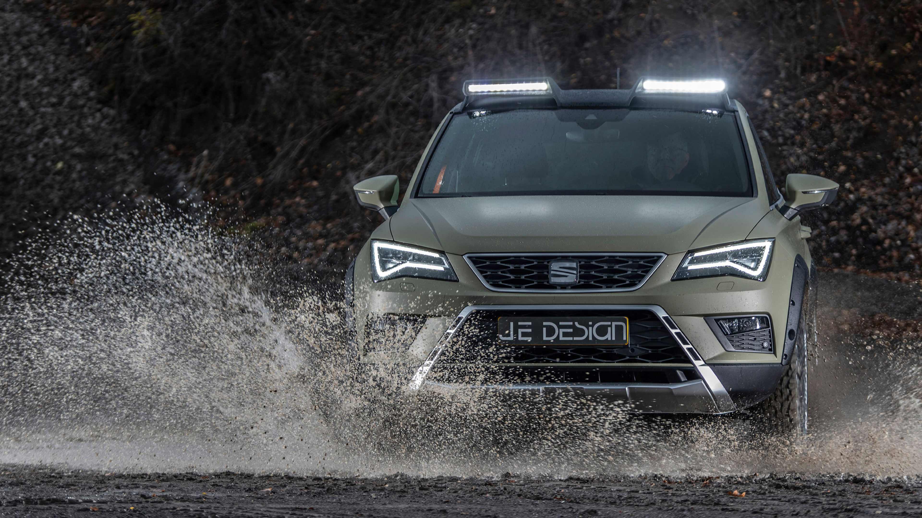 Seat Ateca all terrain, Car tuning wallpapers, JE Design, Car enthusiasts, 3840x2160 4K Desktop