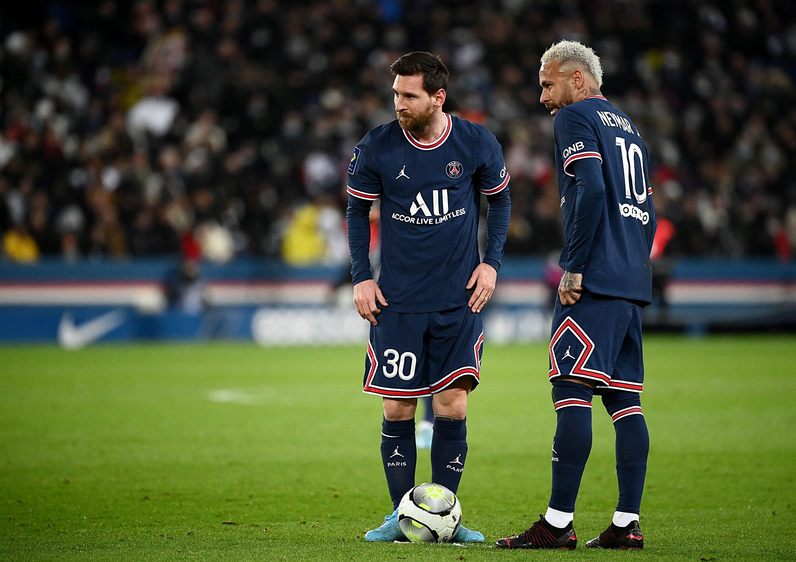 Lionel Messi, Neymar Jr., Paris Saint-Germain kit, HD Desktop wallpaper