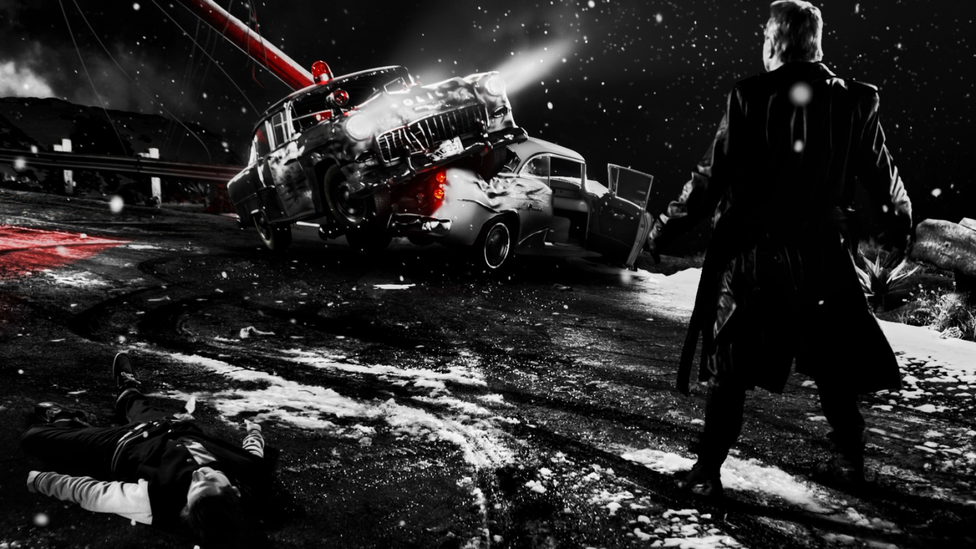 Sin City, Marv's story, Brutal anti-hero, Comic book adaptation, 1920x1080 Full HD Desktop