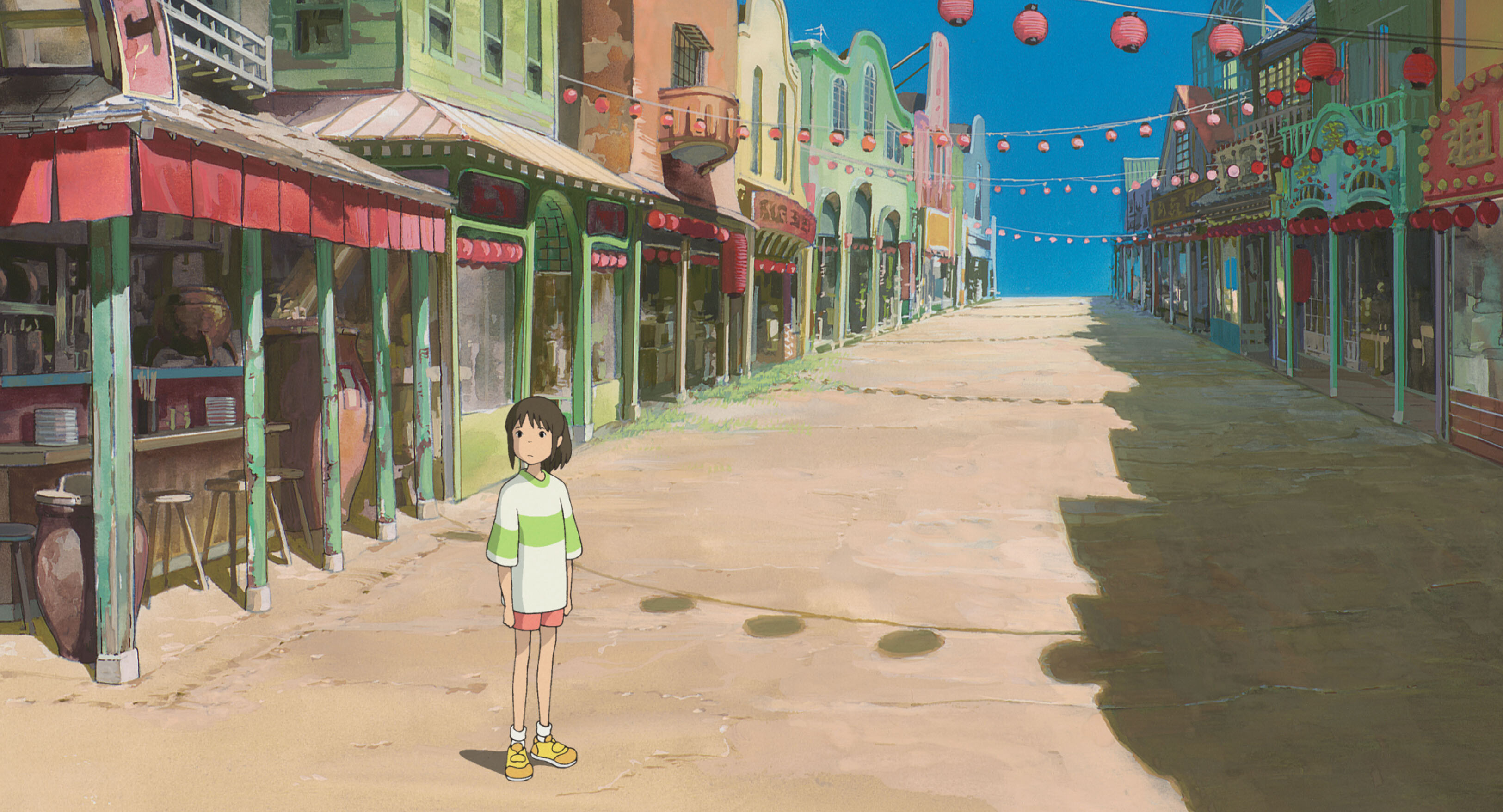 Spirited Away, Wonderland escape, Mesmerizing animation, Unforgettable characters, 3250x1760 HD Desktop