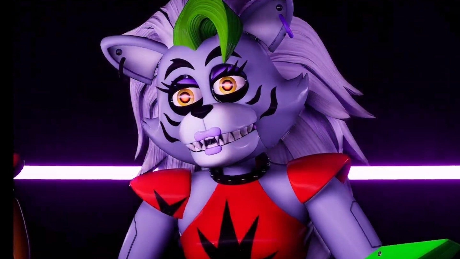 Roxanne Wolf, Five Nights at Freddy's: Security Breach, Glamrock animatronic wolf, Full HD Desktop wallpaper