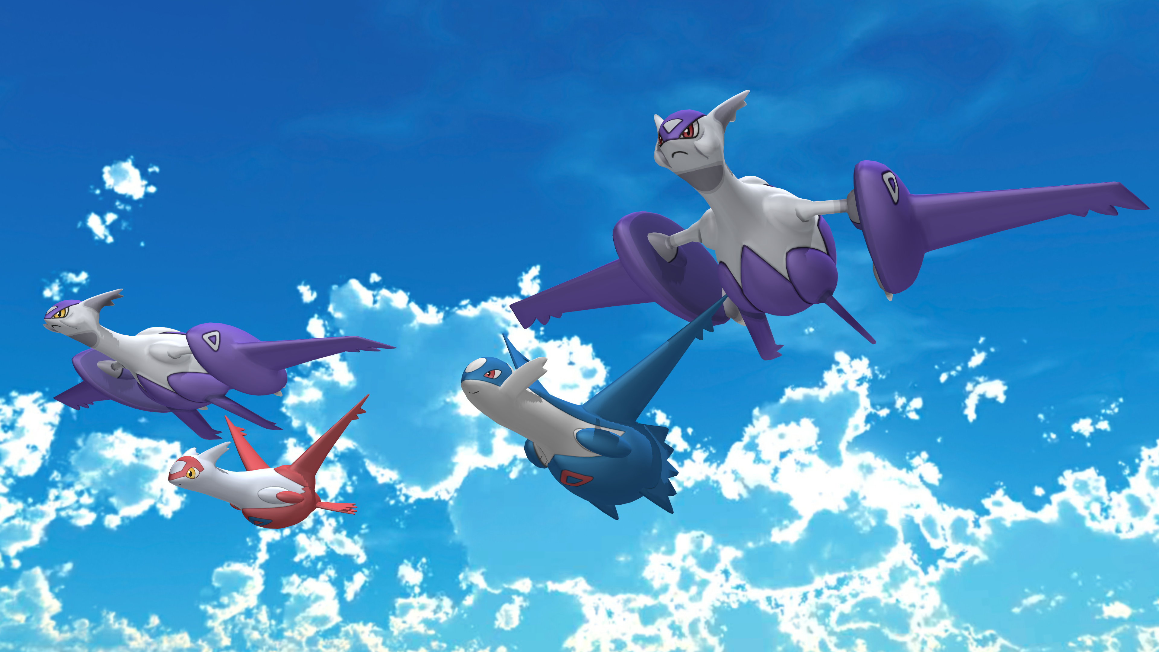 Latias anime, MMD Eon Duo, Lilothestitch, 3840x2160 4K Desktop