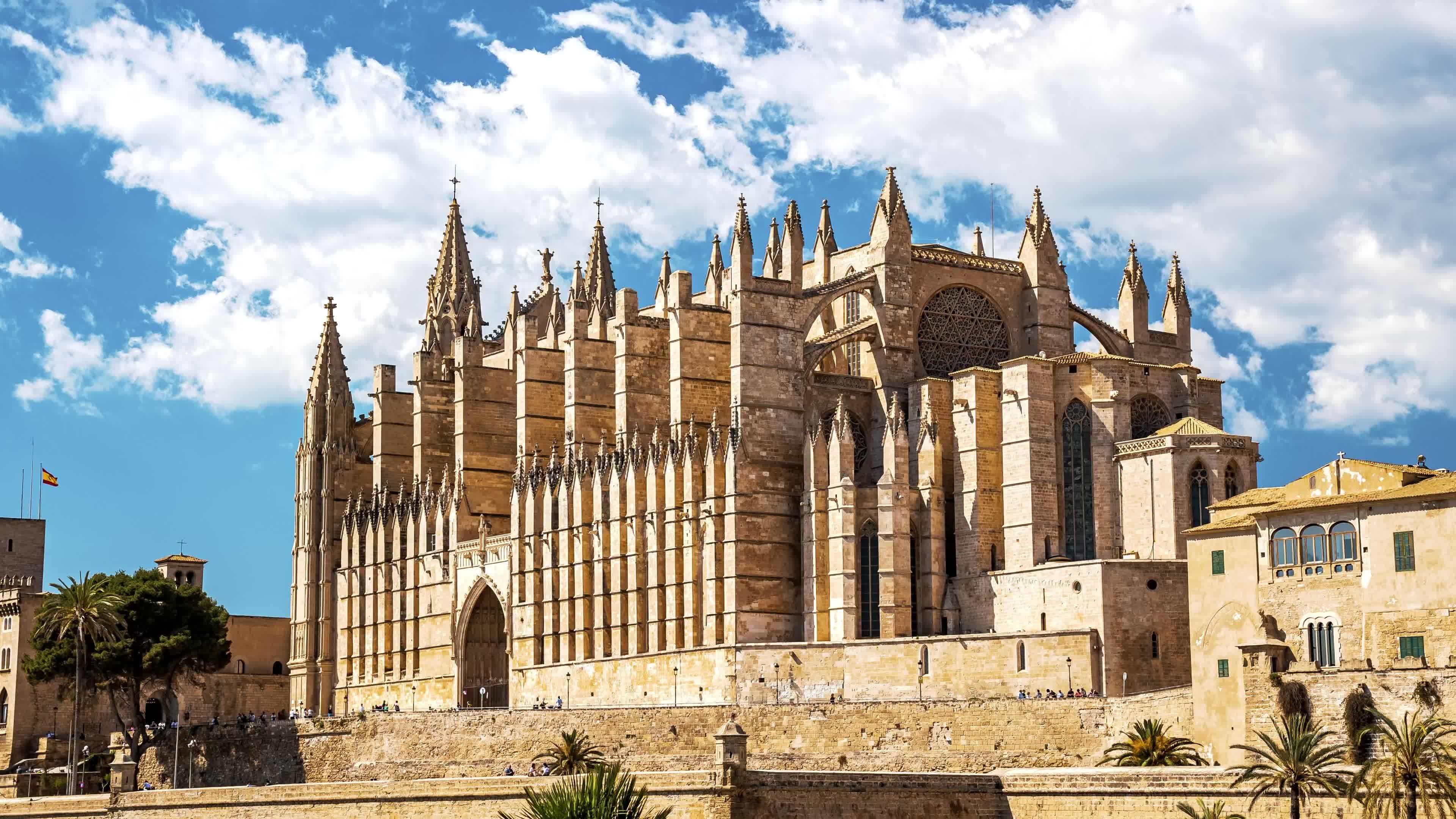 La Seu Cathedral, Palma de Mallorca, Gothic medieval, Spain, 3840x2160 4K Desktop