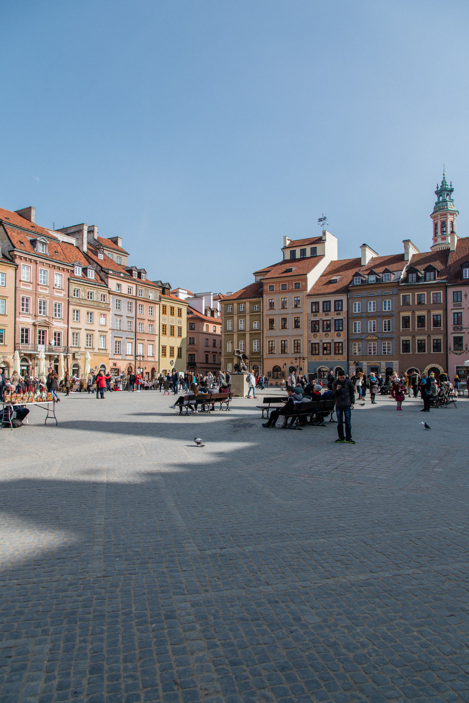 Warsaw, City Squares Wallpaper, 1600x2400 HD Phone