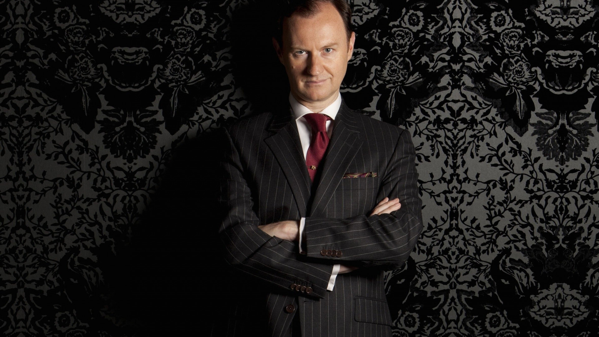 Sherlock, Mark Gatiss, Mycroft Holmes, Formal suit, 1920x1080 Full HD Desktop