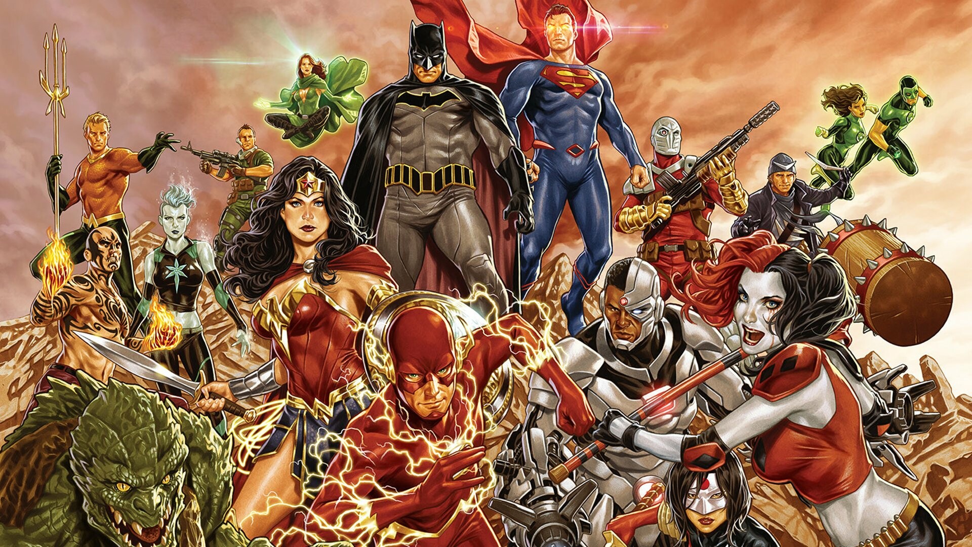 DC Comics, Legendary characters, Comic book art, Superhero universe, 1920x1080 Full HD Desktop