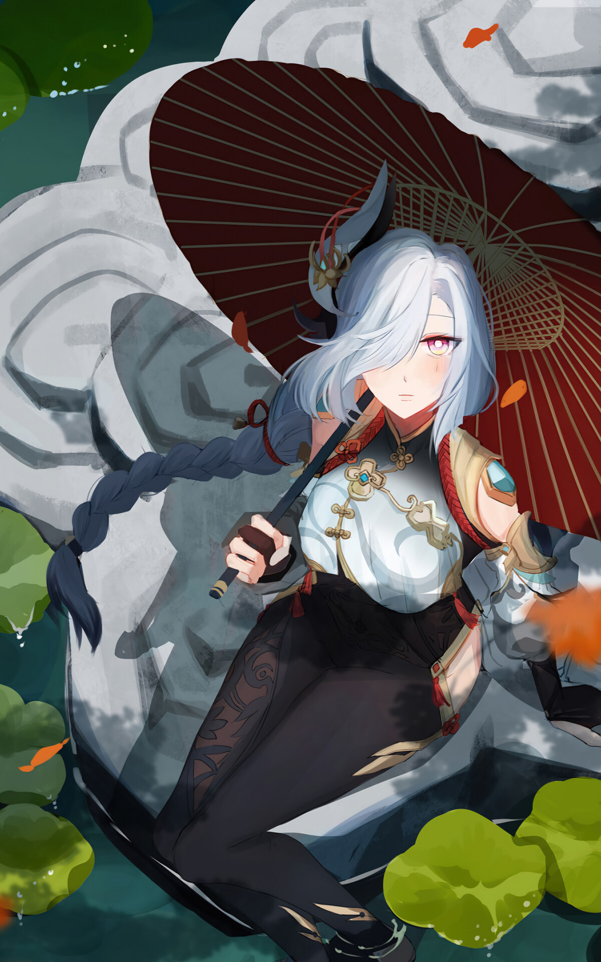 Genshin Impact, Shenhe, Desktop, Mobile, 1200x1920 HD Phone