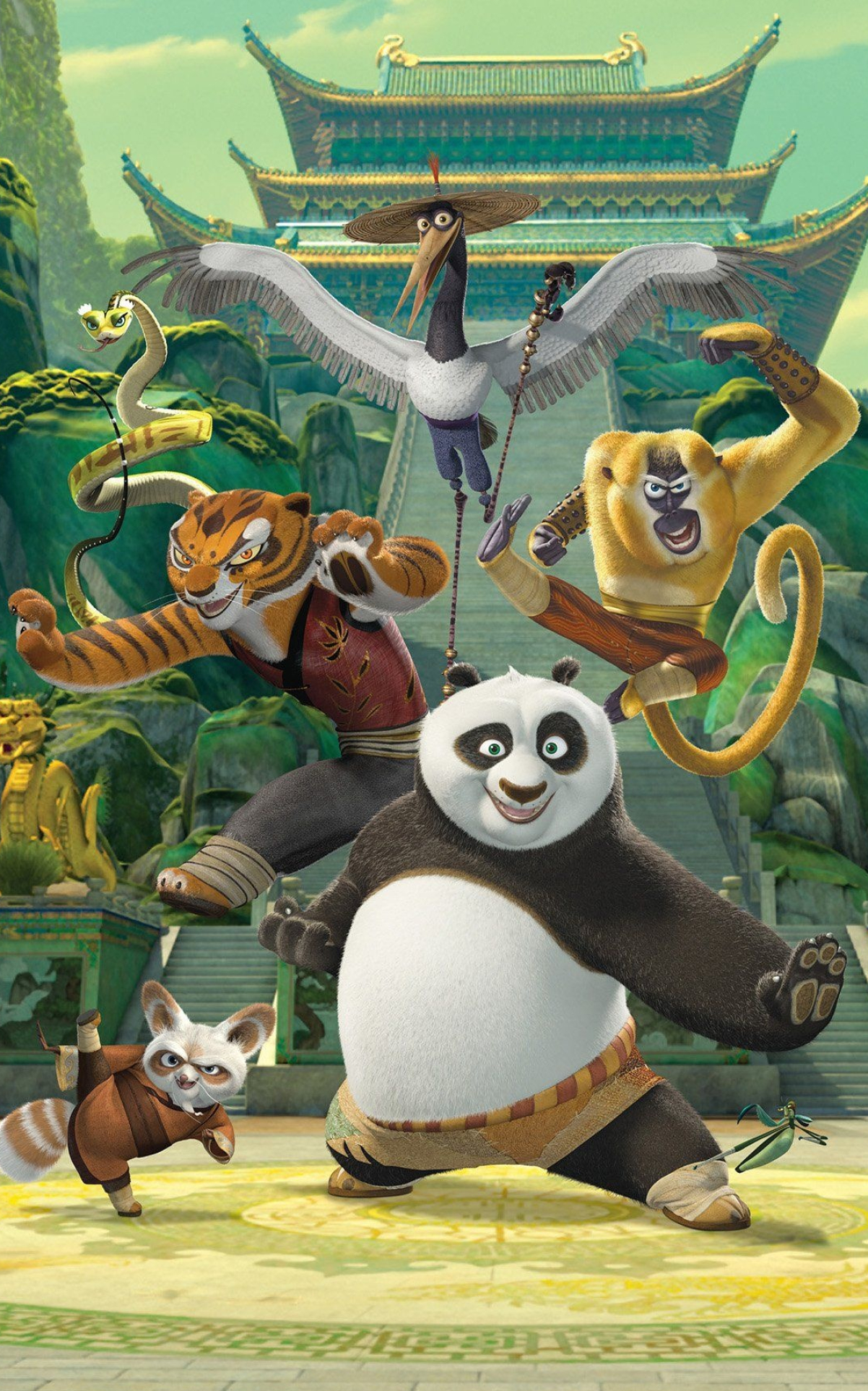 Master Shifu, Kung Fu Panda, Panda animated series, Cute characters, 1210x1930 HD Phone