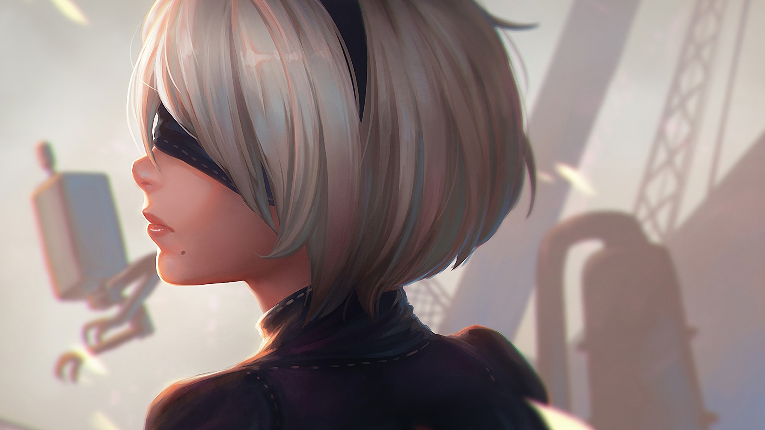 YoRHa No. 2 Type B, Pod 042 tactical support unit, NieR: Automata, HD Desktop wallpaper