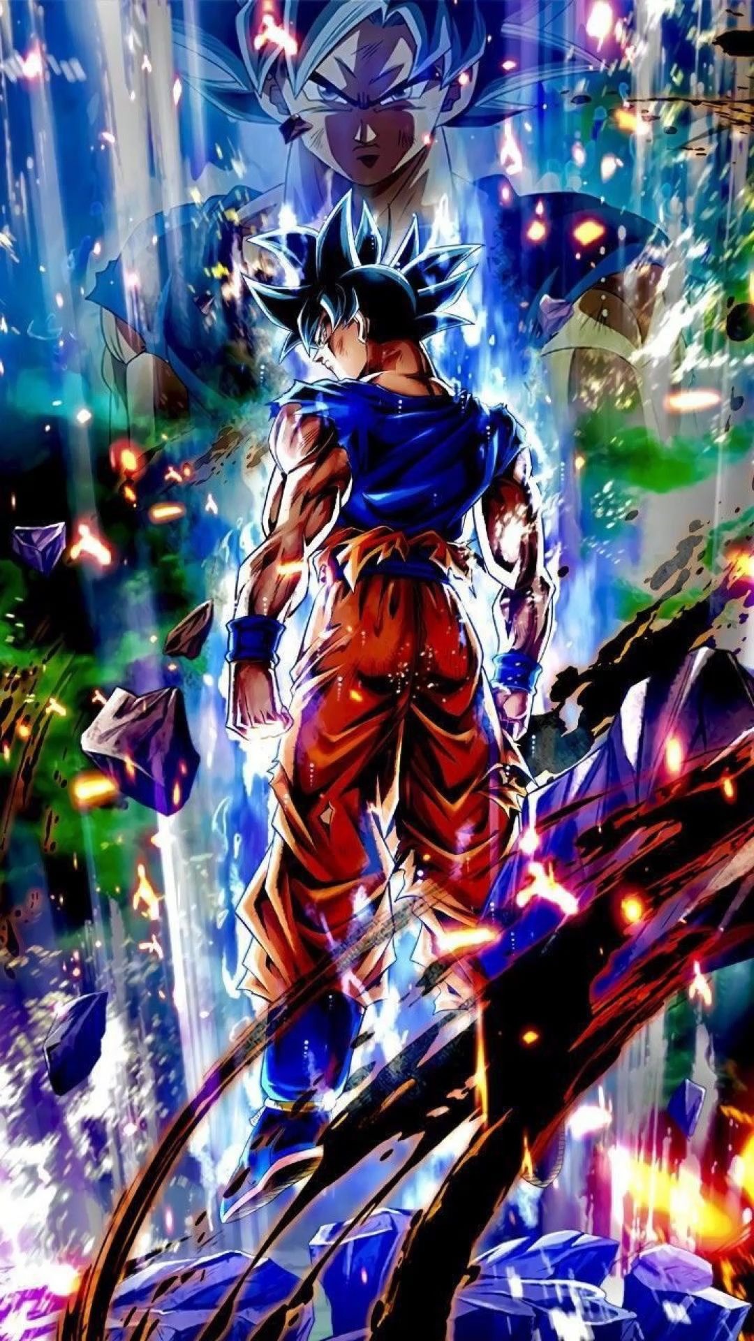 Ultra Instinct Sign Goku, Mastered Ultra Instinct Goku, Tournament of Power arena, Full HD Phone wallpaper