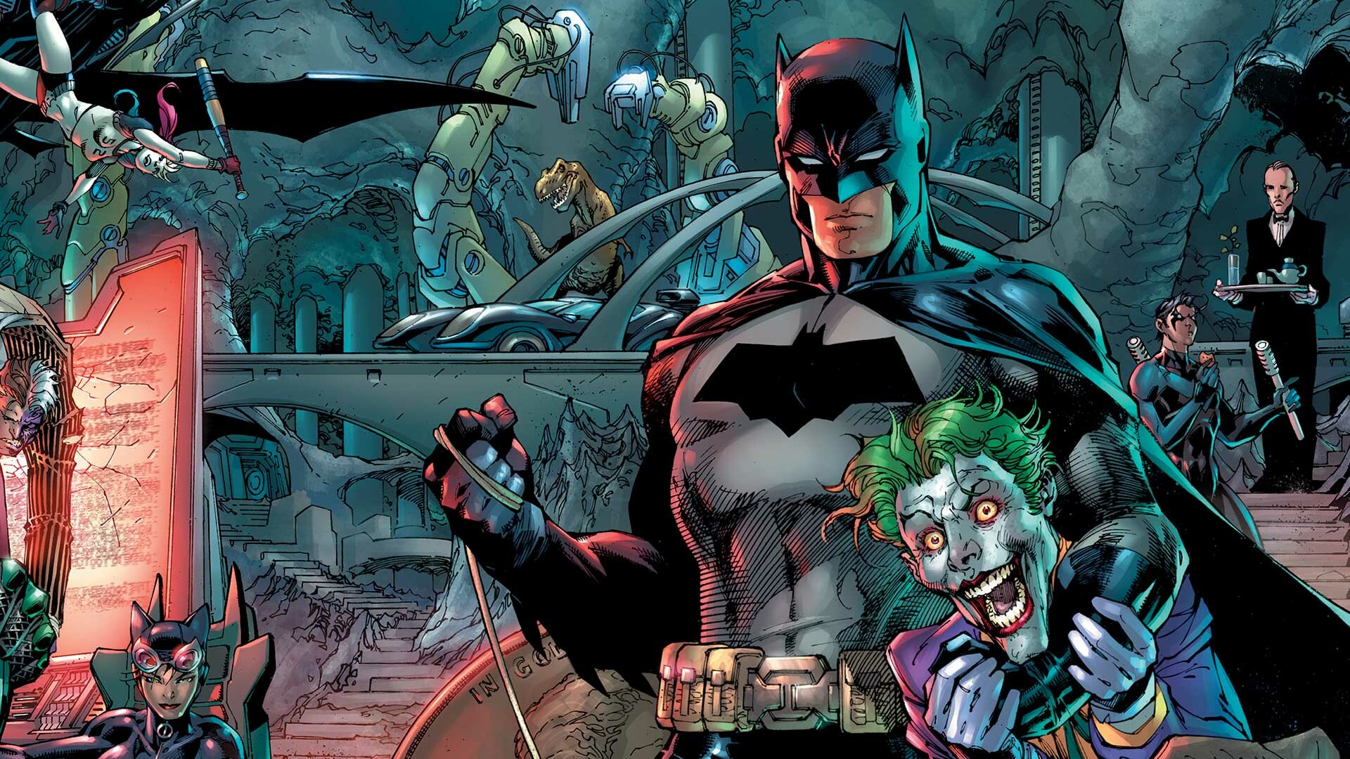 Joker, Batman by Jim Lee Wallpaper, 1920x1080 Full HD Desktop