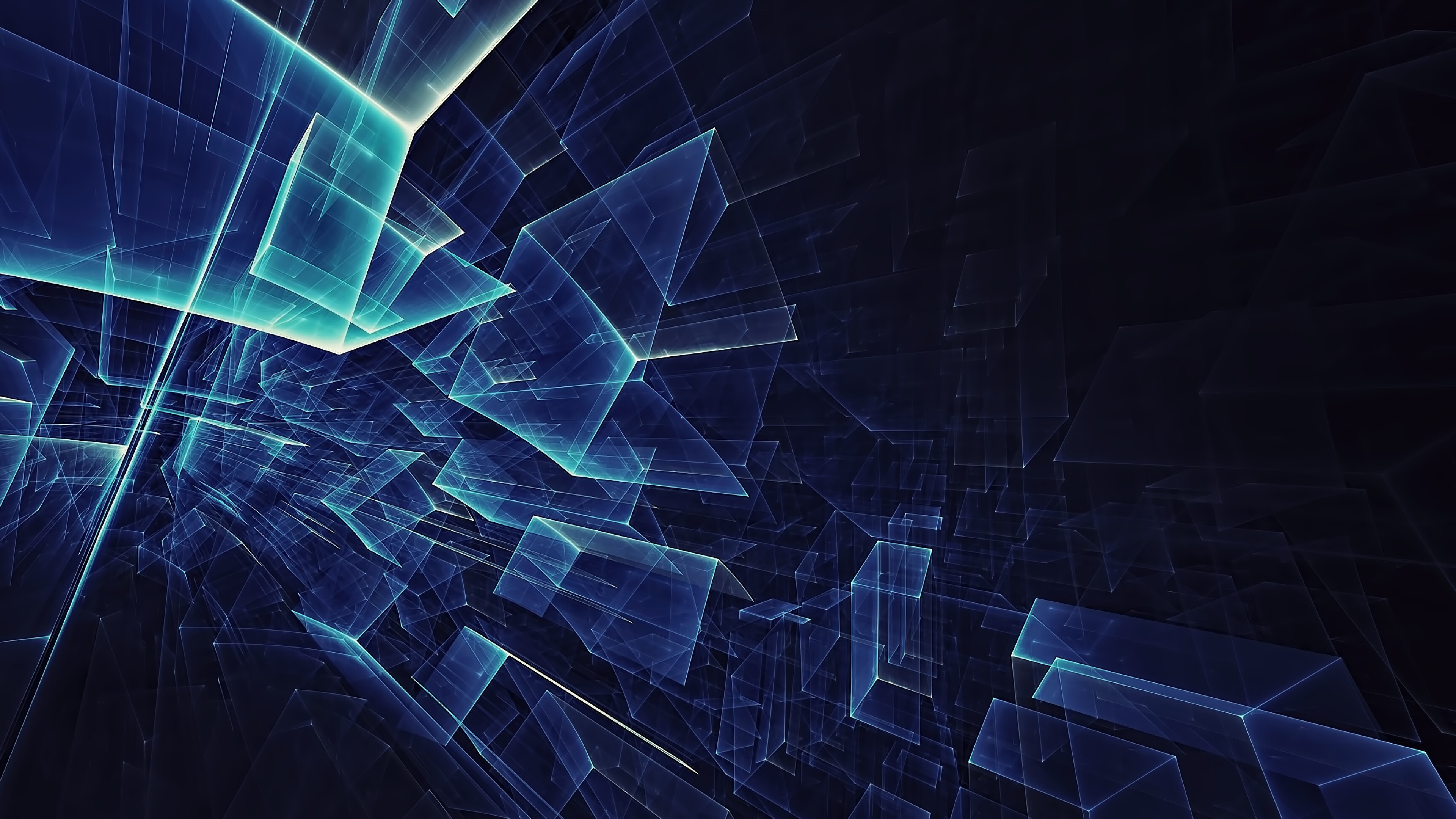 Prisms, Geometry Wallpaper, 3840x2160 4K Desktop