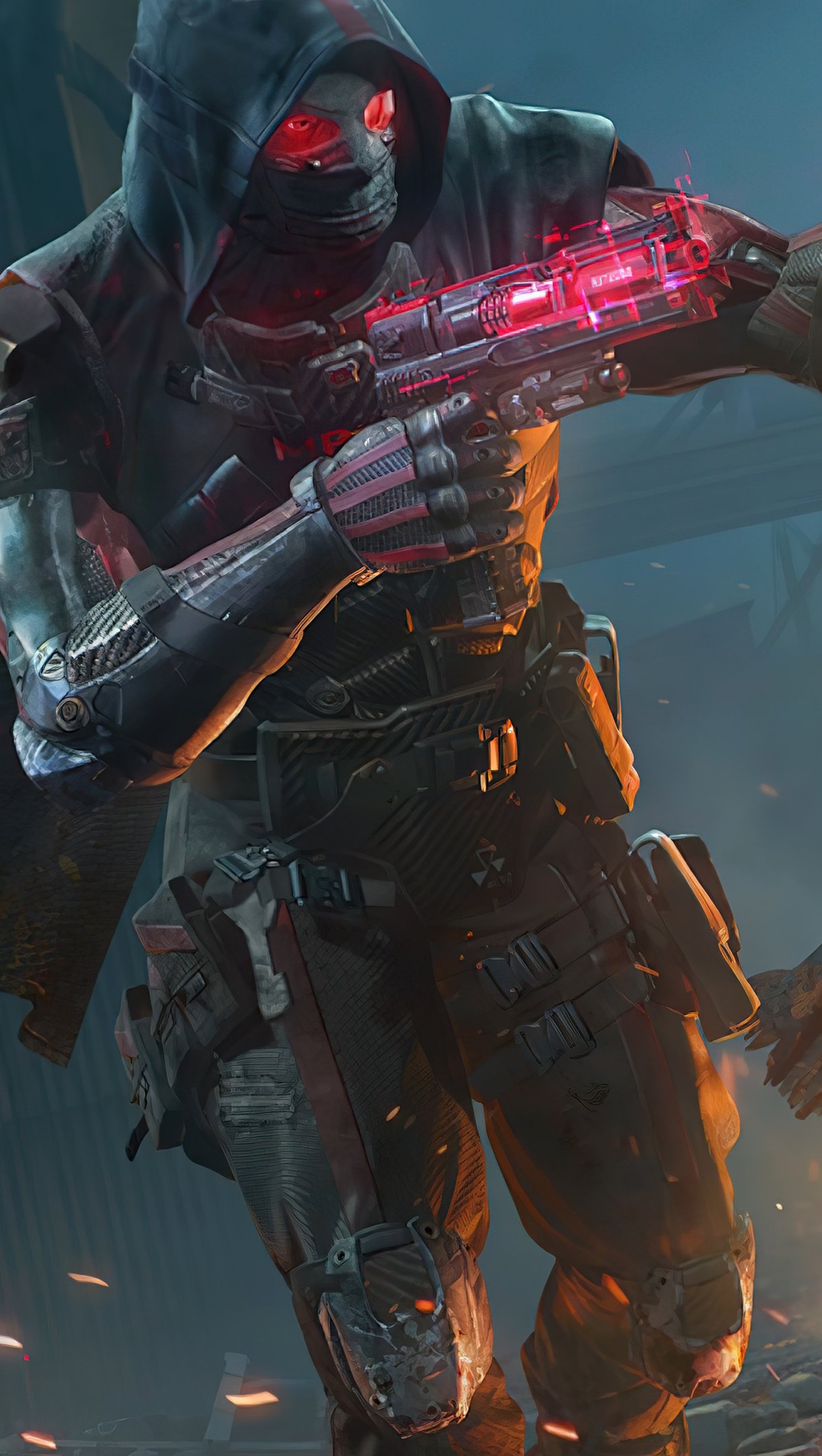 Nikto - Dark Side,.50 GS Calamity pistol, cybernetic tactical armor, HD Phone wallpaper