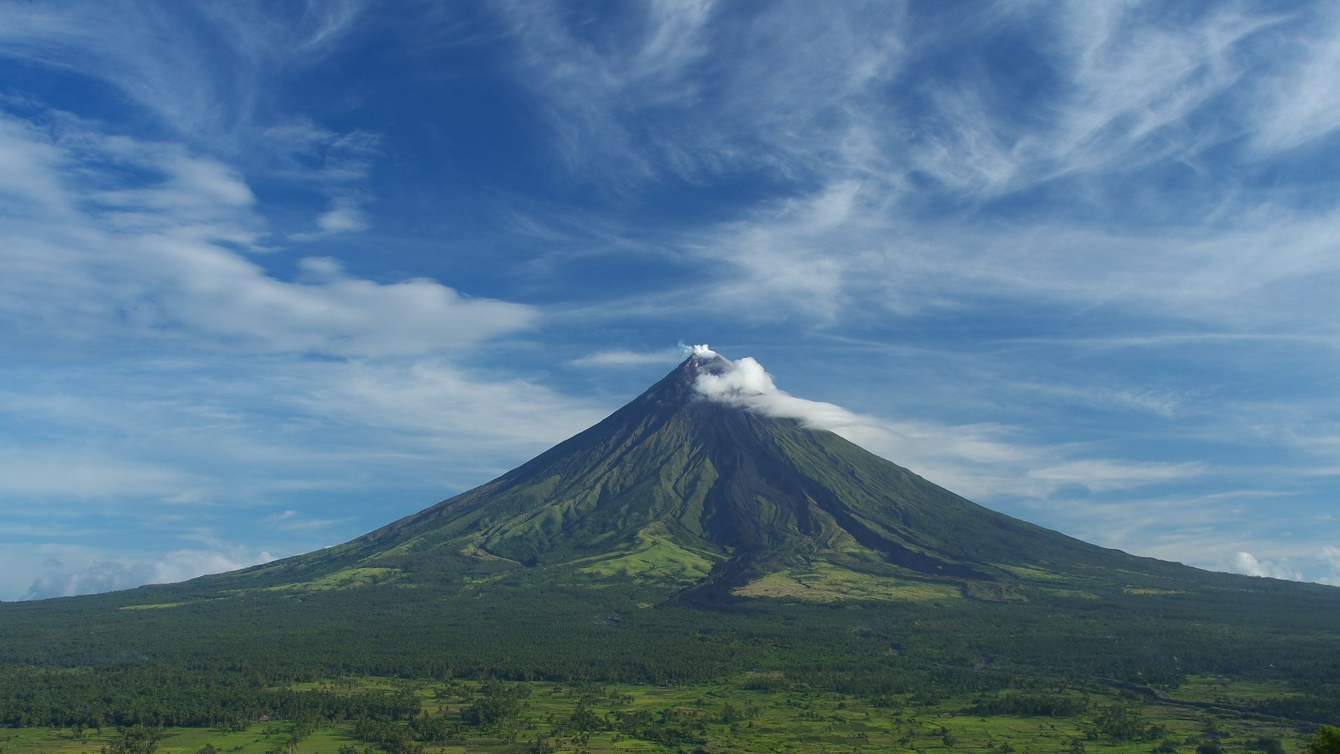 Mayon Volcano, Wallpapers, 1920x1080 Full HD Desktop