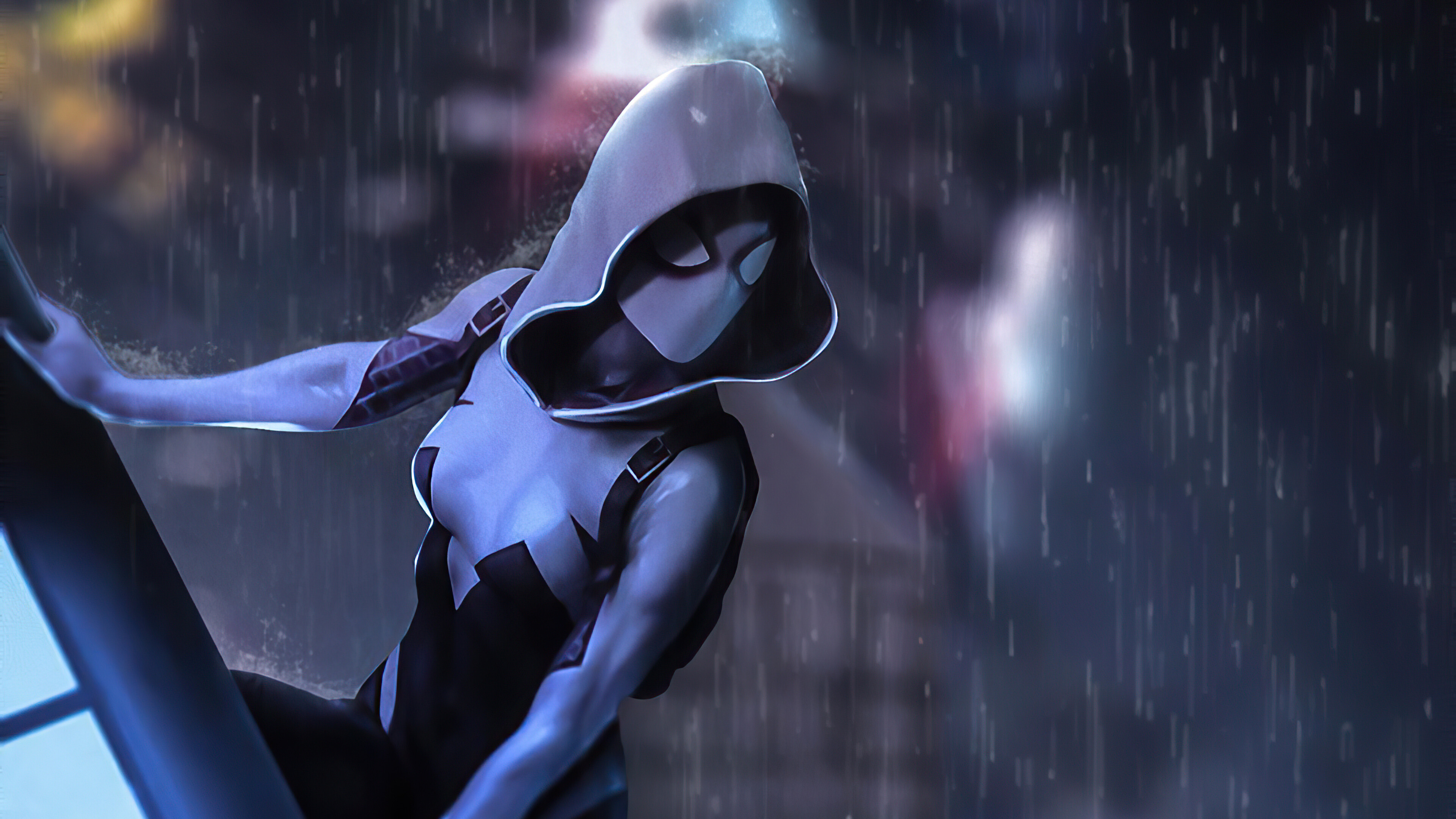 Gwen Stacy, Artwork, Mocah HD wallpapers, 3840x2160 4K Desktop