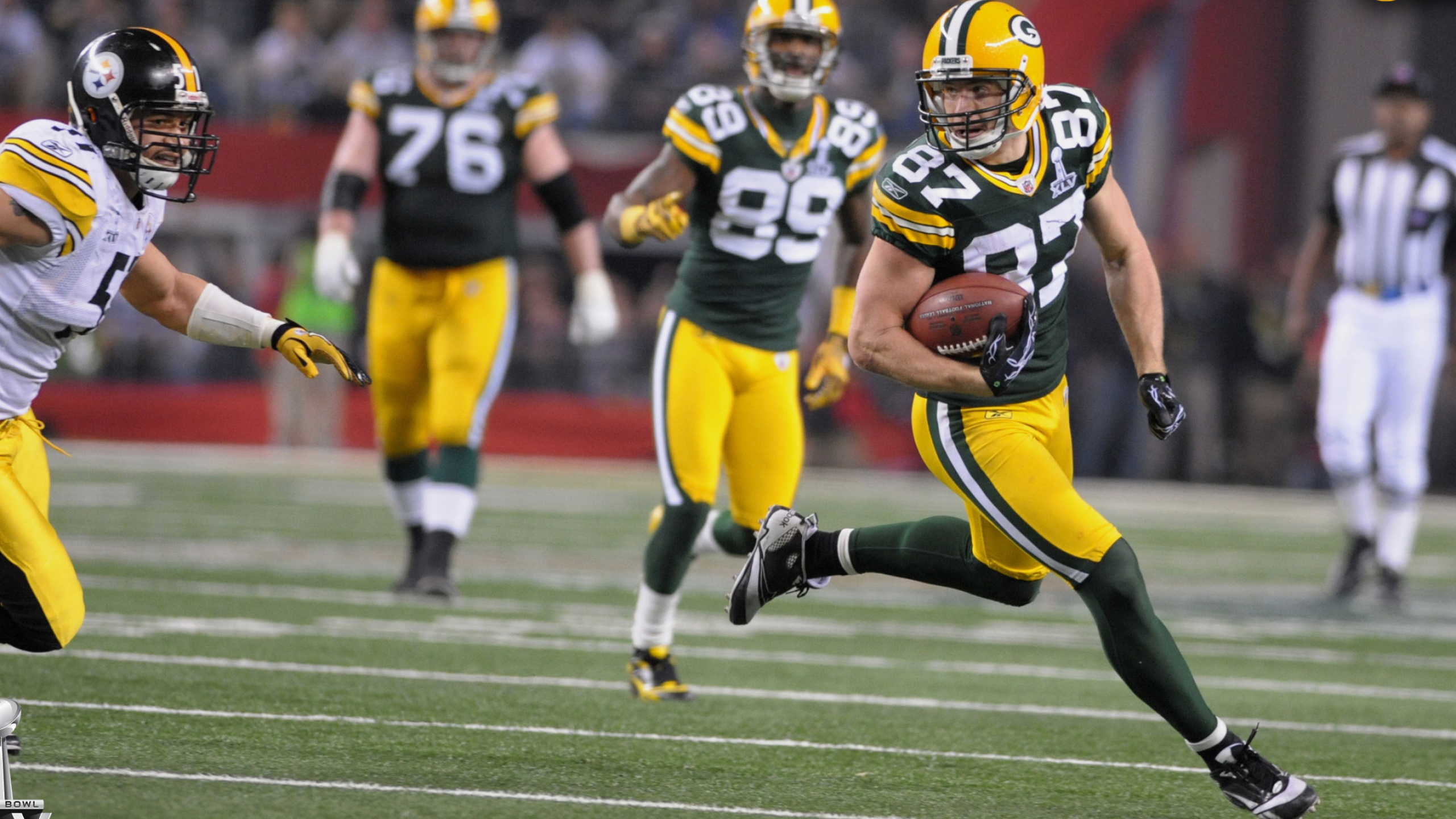 Super Bowl XLV, Jordy Nelson Wallpaper, 2560x1440 HD Desktop