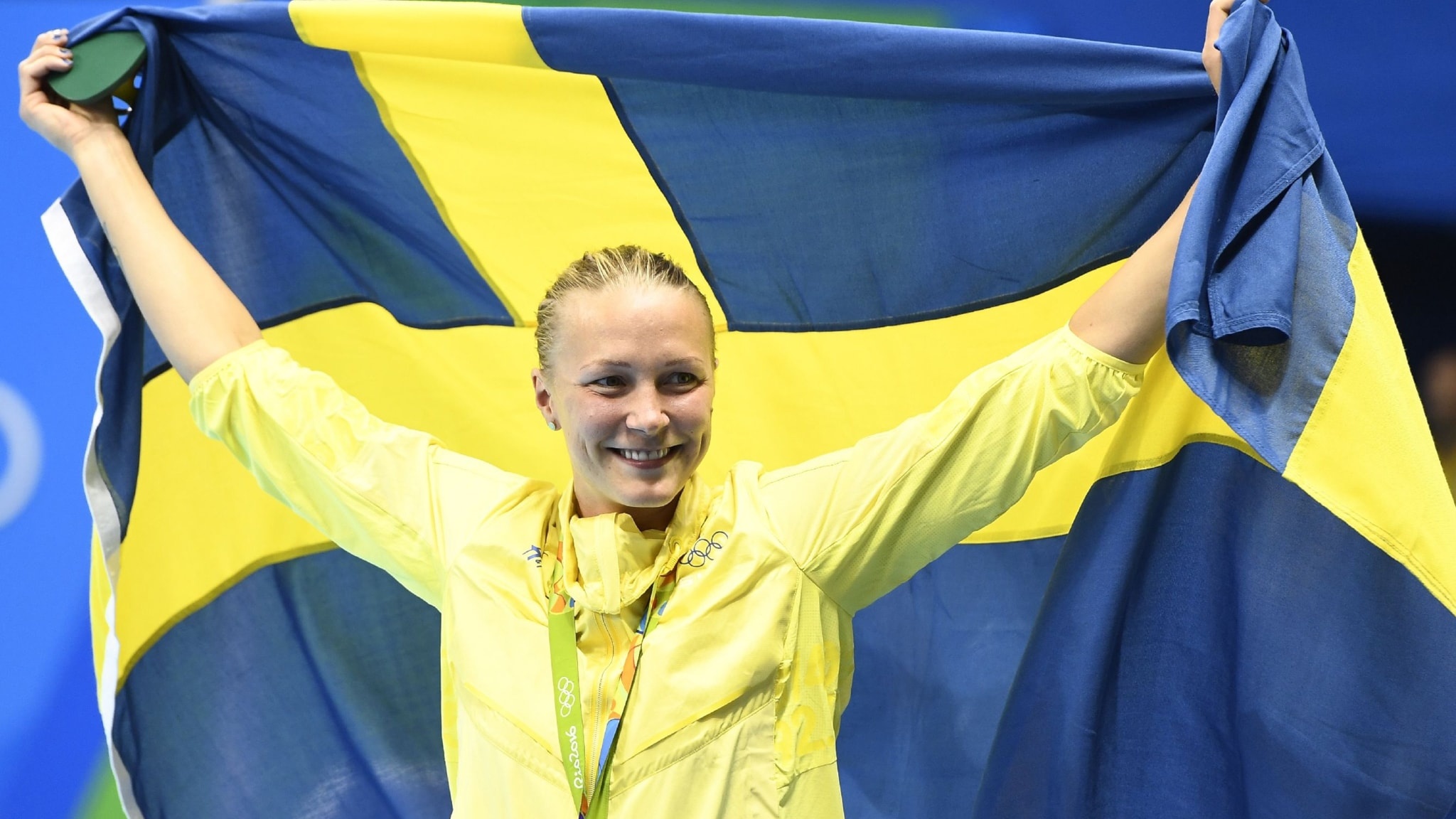 Sarah Sjostrom, Gold in Rio, Sweden Radio, 2050x1160 HD Desktop