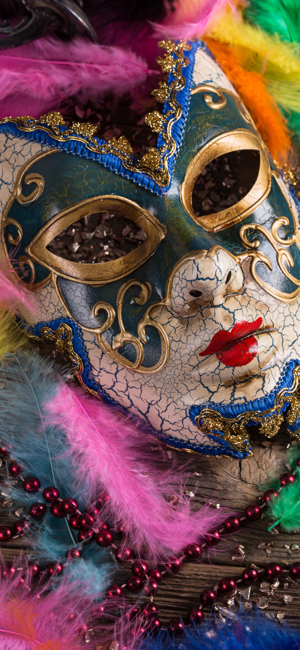 Carnevale di Venezia, Venetian masquerade, Historical celebration, Timeless elegance, 1170x2540 HD Phone