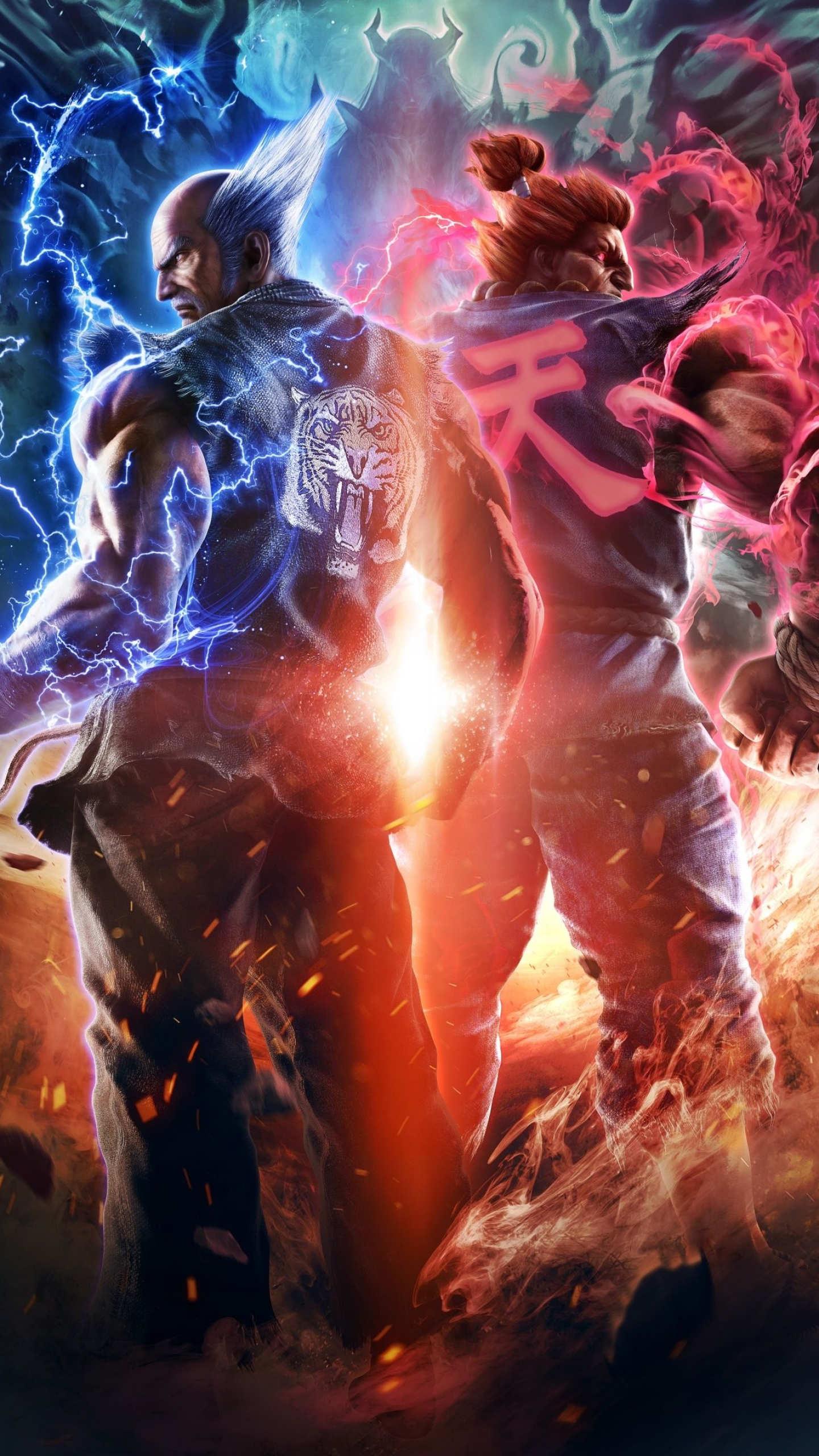 Heihachi Mishima, Akuma, Devil Kazuya, Tekken 7, HD Phone wallpaper