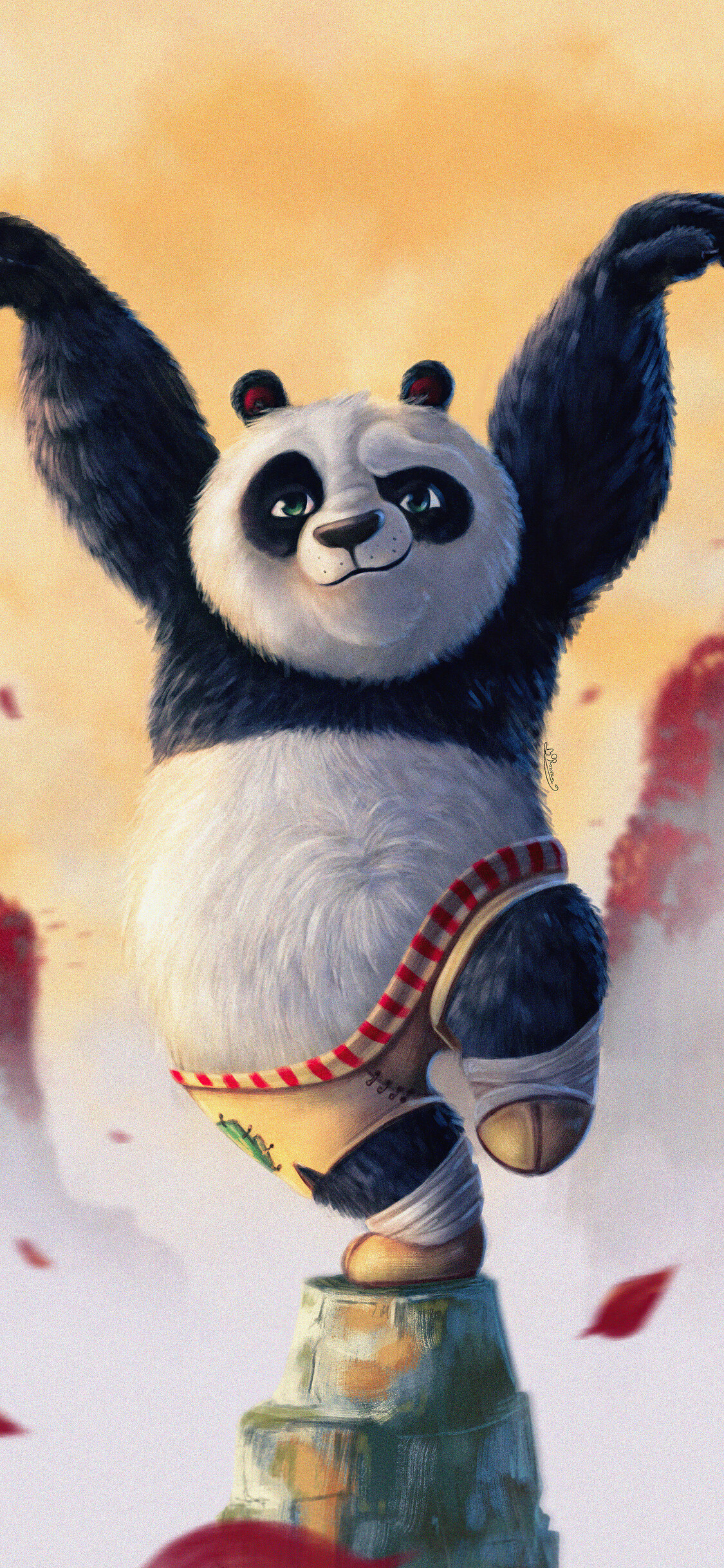 Kung Fu Panda, Po character, iPhone wallpapers, HD images, 1130x2440 HD Phone