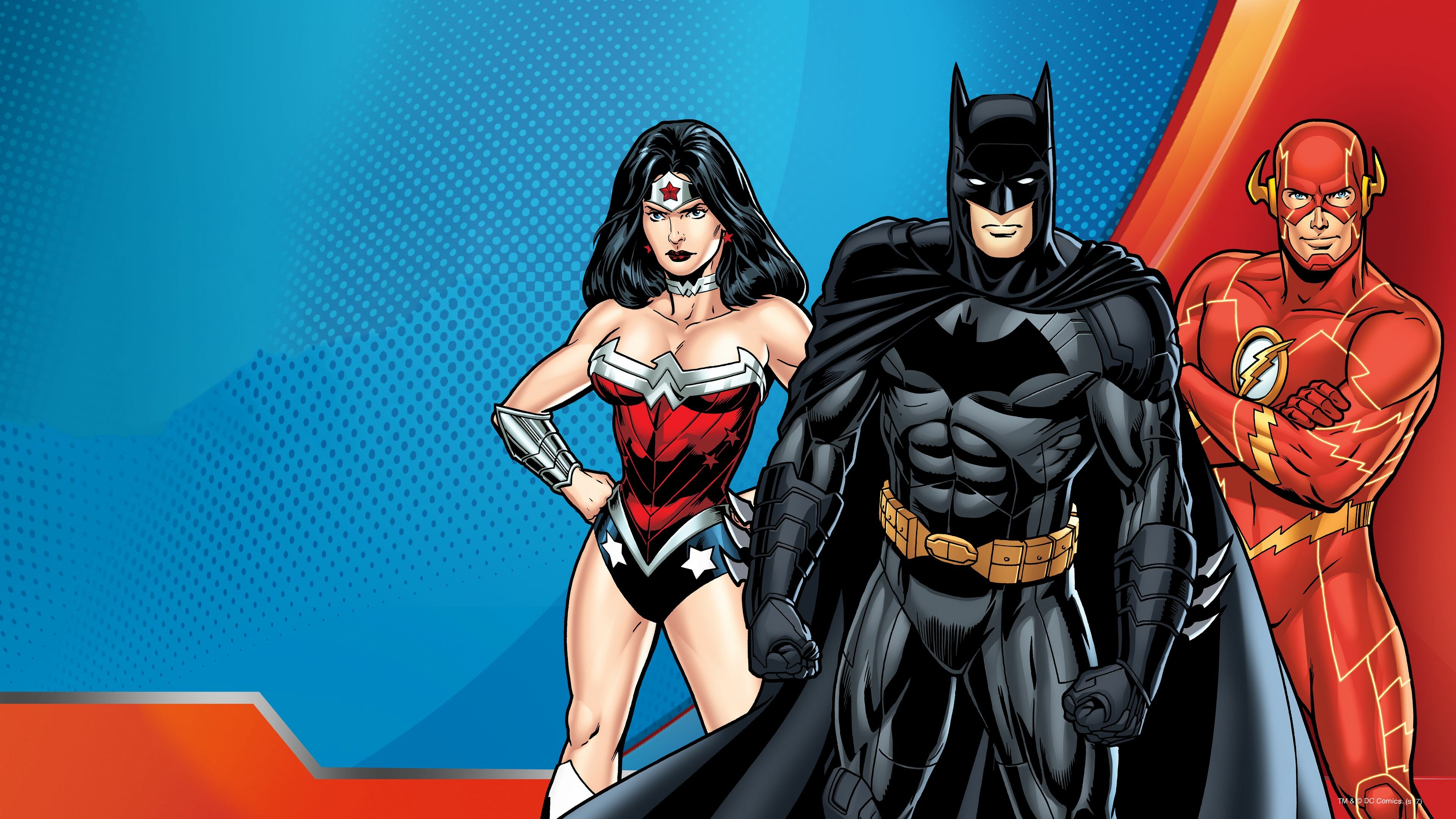 Batman and Wonder Woman, Flash Wallpaper, 3840x2160 4K Desktop