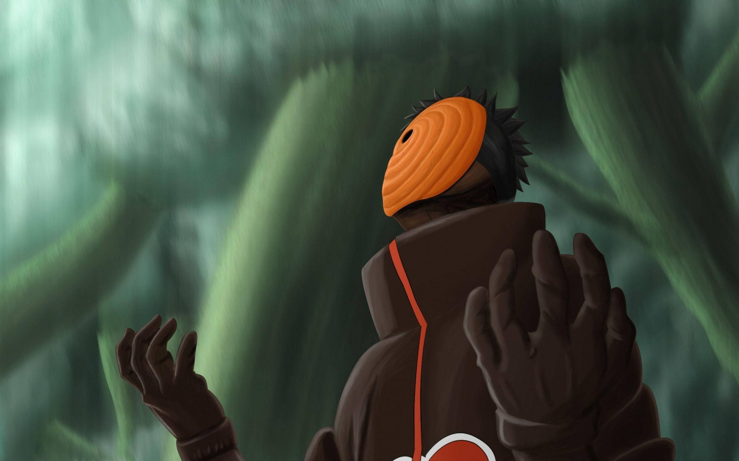 Obito Uchiha, Orange spiral mask, Akatsuki cloak, HD Desktop wallpaper