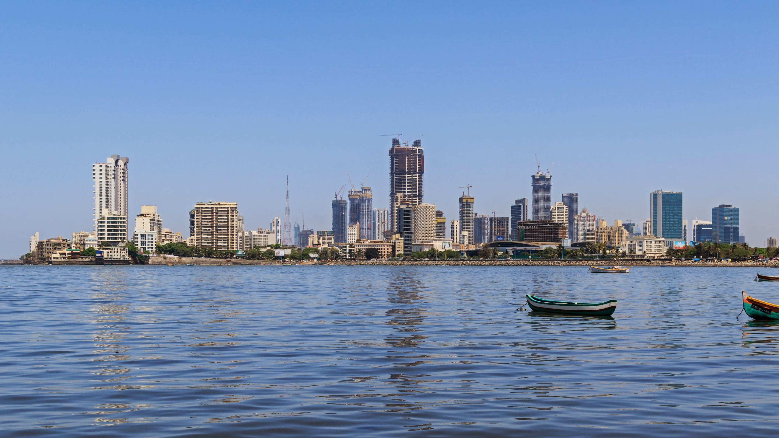 Mumbai skyline, Travels, India, 2560x1440 HD Desktop