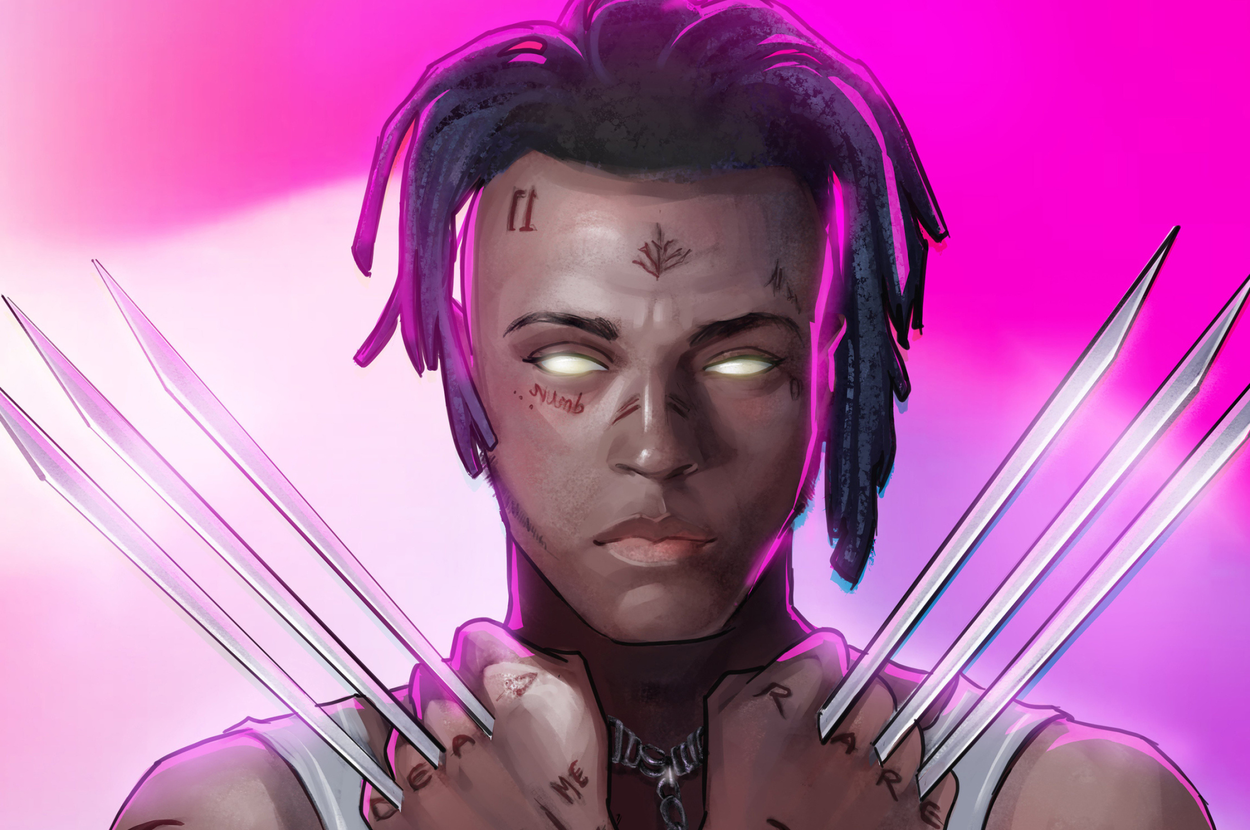 XXXTENTACION, Weapon X artwork, 5K Chromebook wallpaper, 2560x1700 HD Desktop