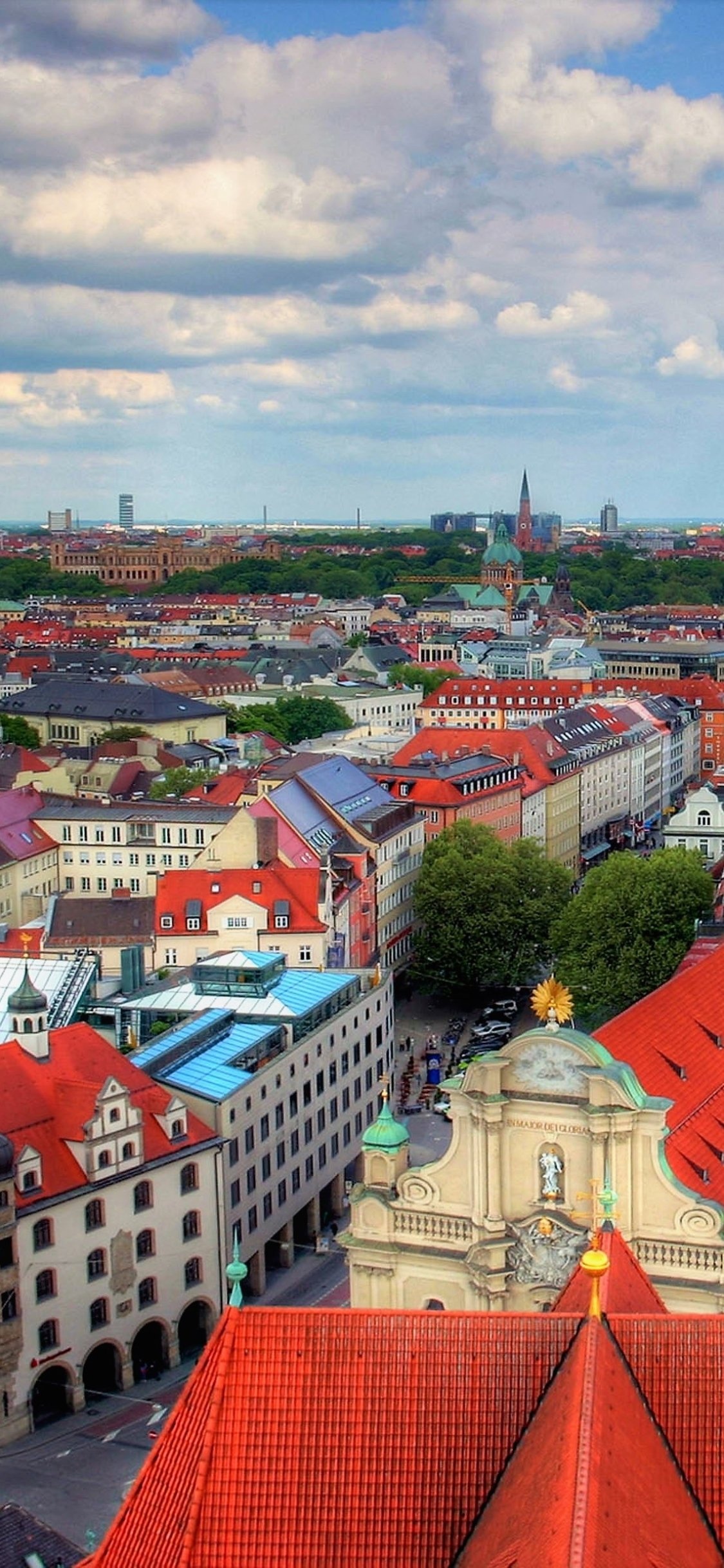 Munich, Man-made beauty, Urban landscapes, German city, 1130x2440 HD Phone