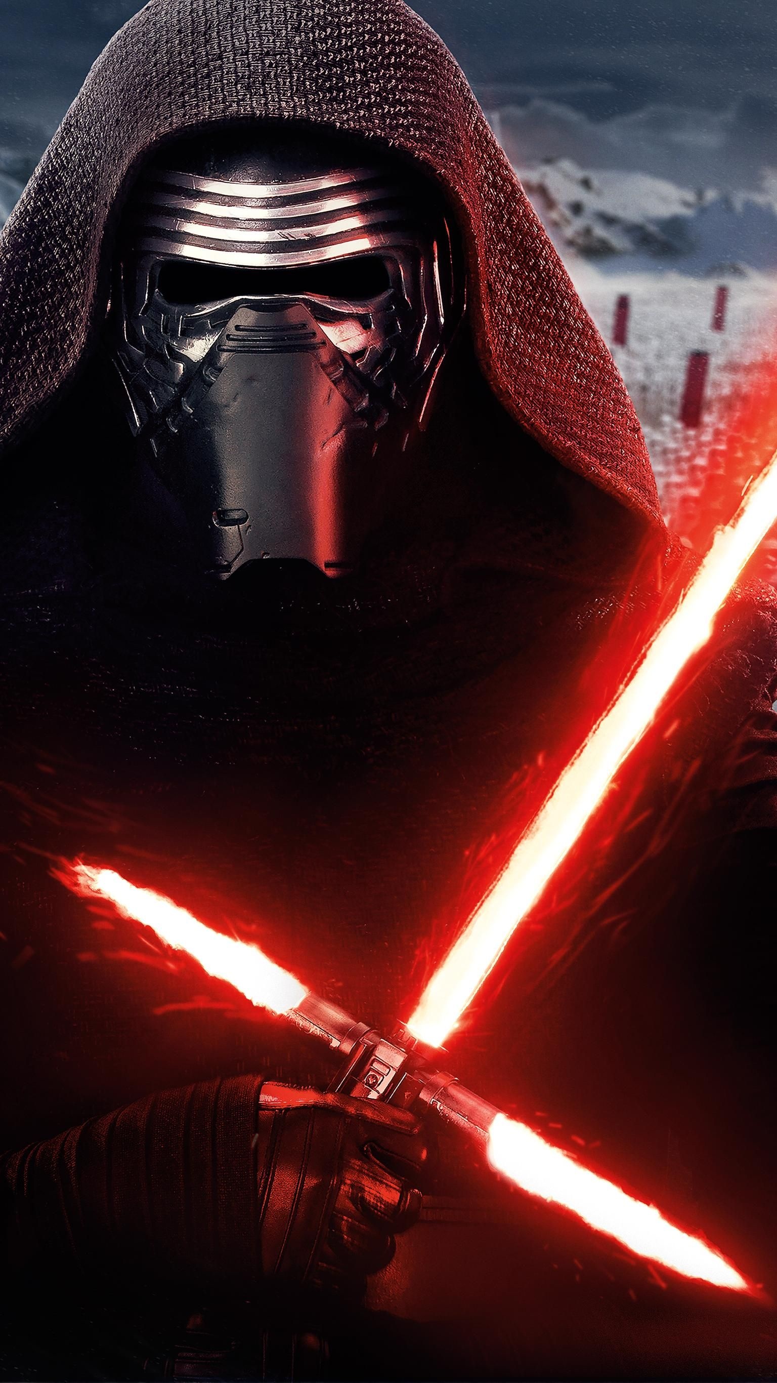 Star Wars: The Force Awakens phone wallpaper, Movie-inspired background, Printed visuals, Fan favorite, 1540x2740 HD Phone