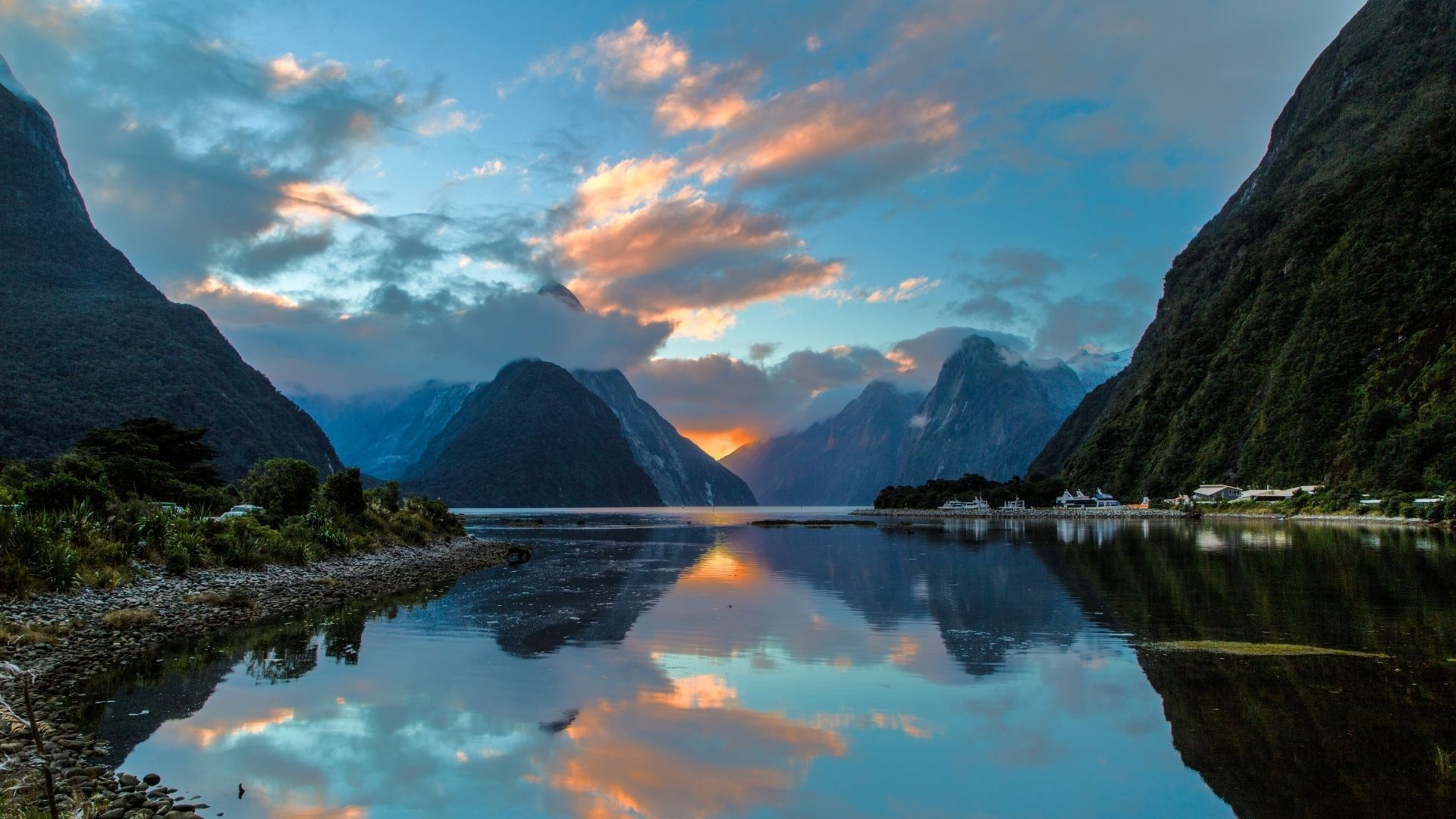Milford Sound Wallpapers, Breath-taking landscapes, Natural wonder, Awe-inspiring views, 1920x1080 Full HD Desktop