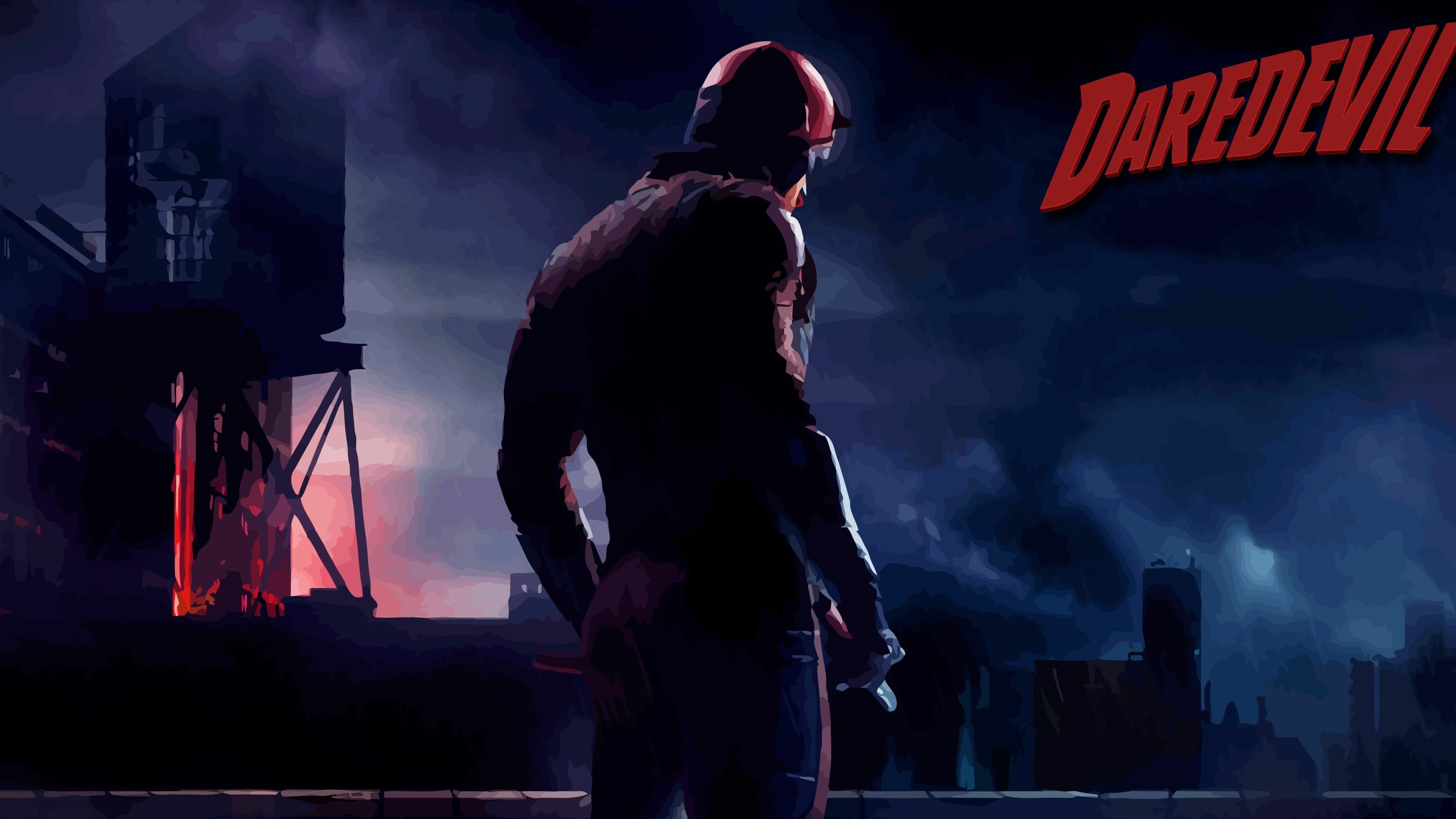 Daredevil TV series, Daredevil artwork, Defenders wallpapers, Marvel universe, 3840x2160 4K Desktop