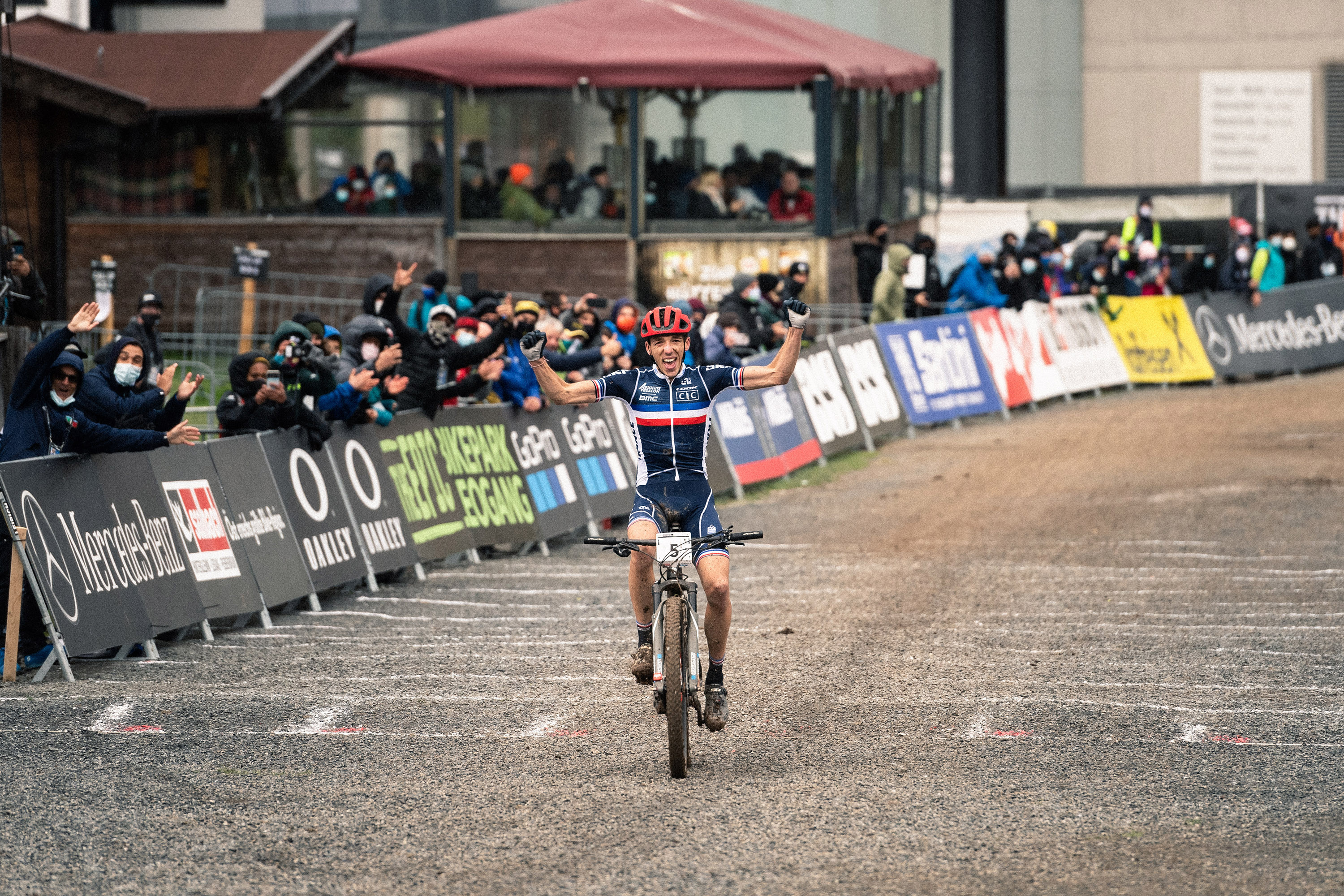 Jordan Sarrou, French mountain biker, Elite XC race winner, Mountain bike worlds, 3000x2000 HD Desktop