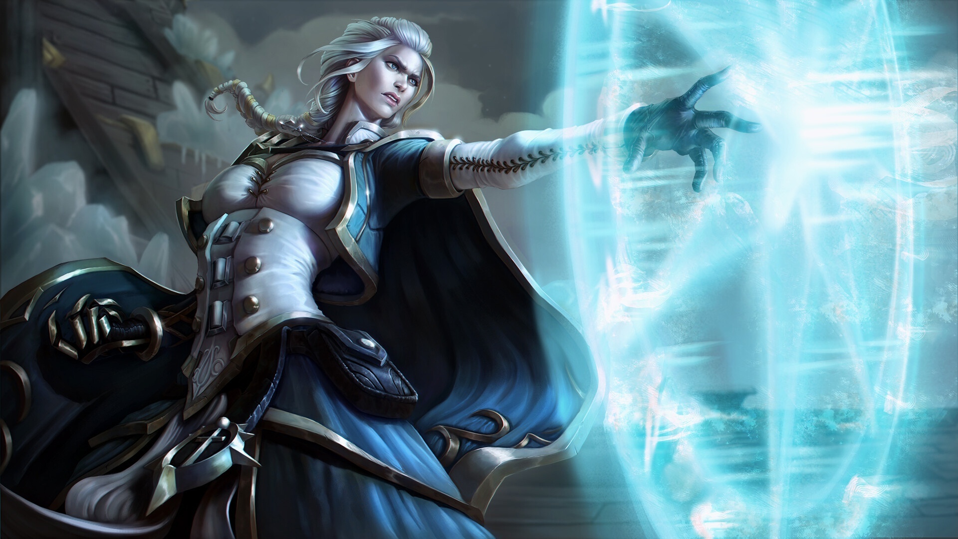 Jaina Proudmoore, Heroic Alliance leader, Azeroth adventurer, Artistic portrayal, 1920x1080 Full HD Desktop